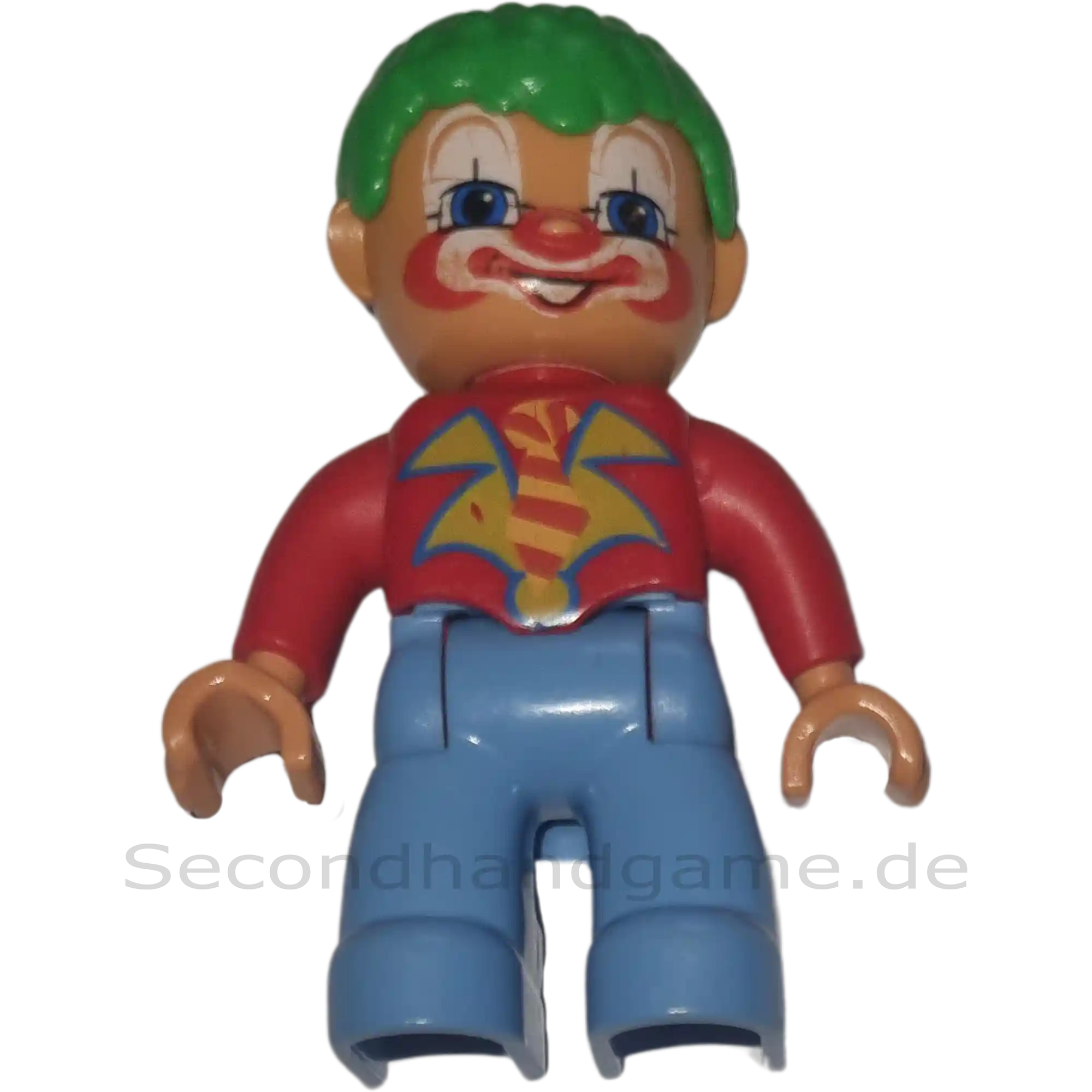 Lego Duplo Figur Kind 138H9 Junge Clown grüne Haare