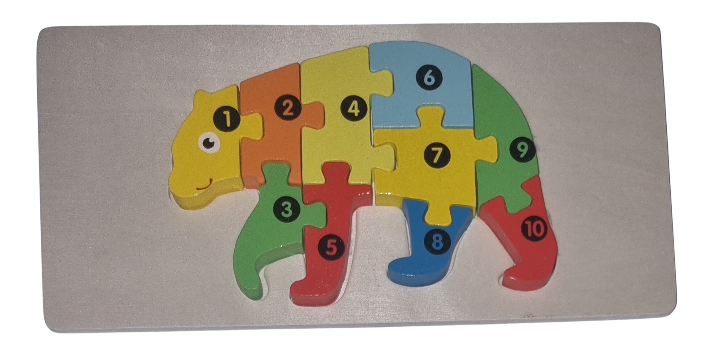 Legepuzzle Holzpuzzle 3D Puzzle Bär 10 Teile