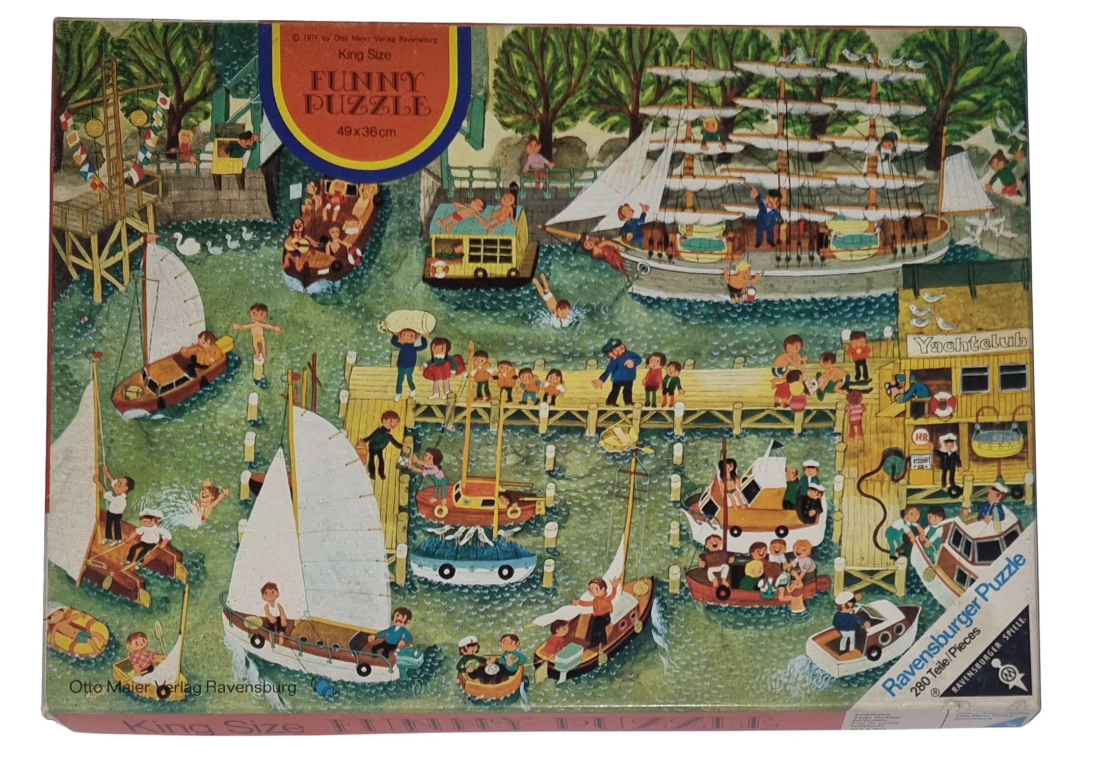 Ravensburger King Size Funny Puzzle 280 Teile 6235904 Yachthafen