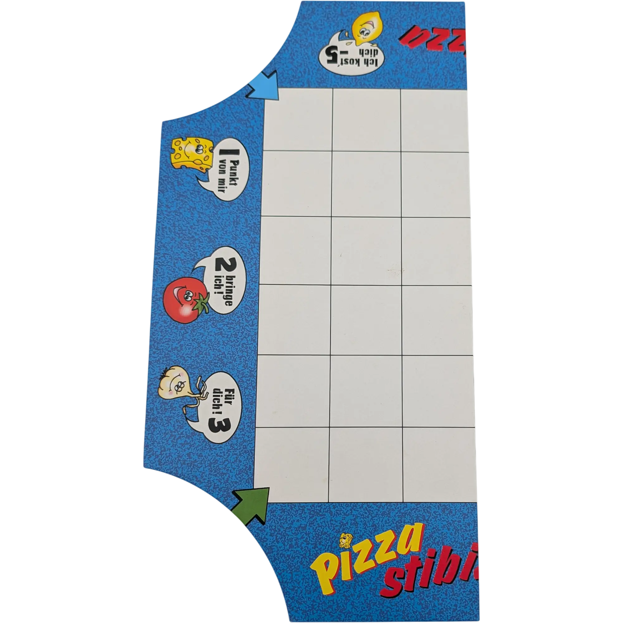 Bookmark Ersatzteile Spielplan Pizza Stibizza