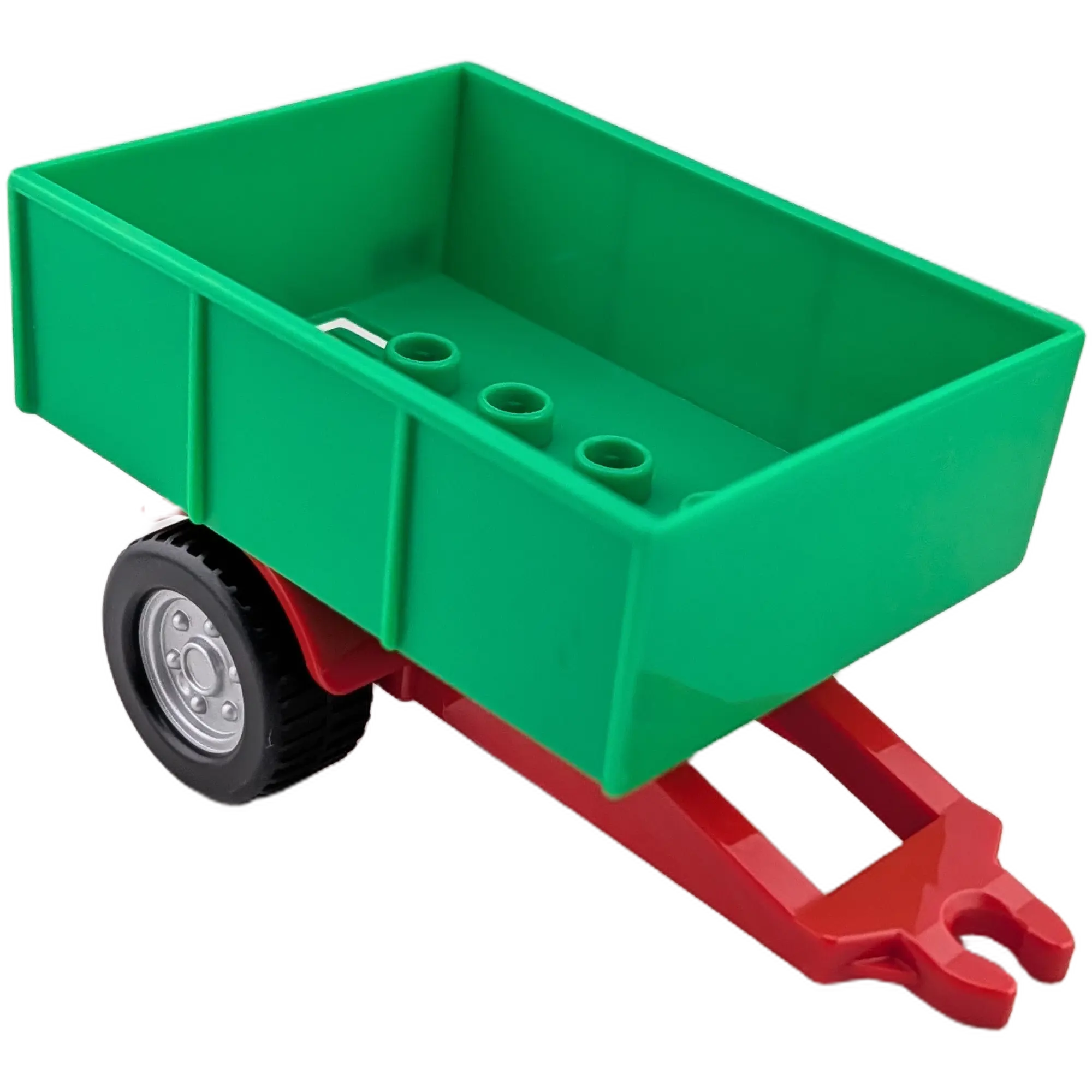 Lego Duplo 47448 Anhänger Aufsatz Mittelgrün mit Untergestell Rot, Ansicht 3
