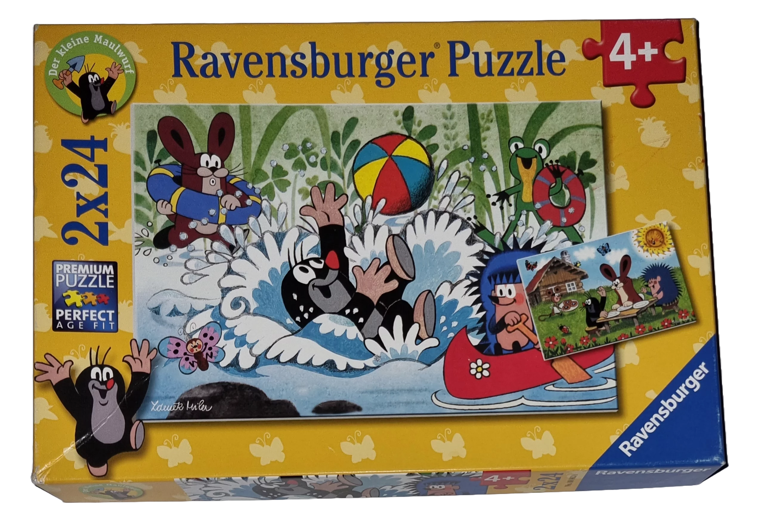 Ravensburger Premium Puzzle Urlaub mit Maulwurf und seinen Freunden 2 x 24 Teile Puzzle 088638