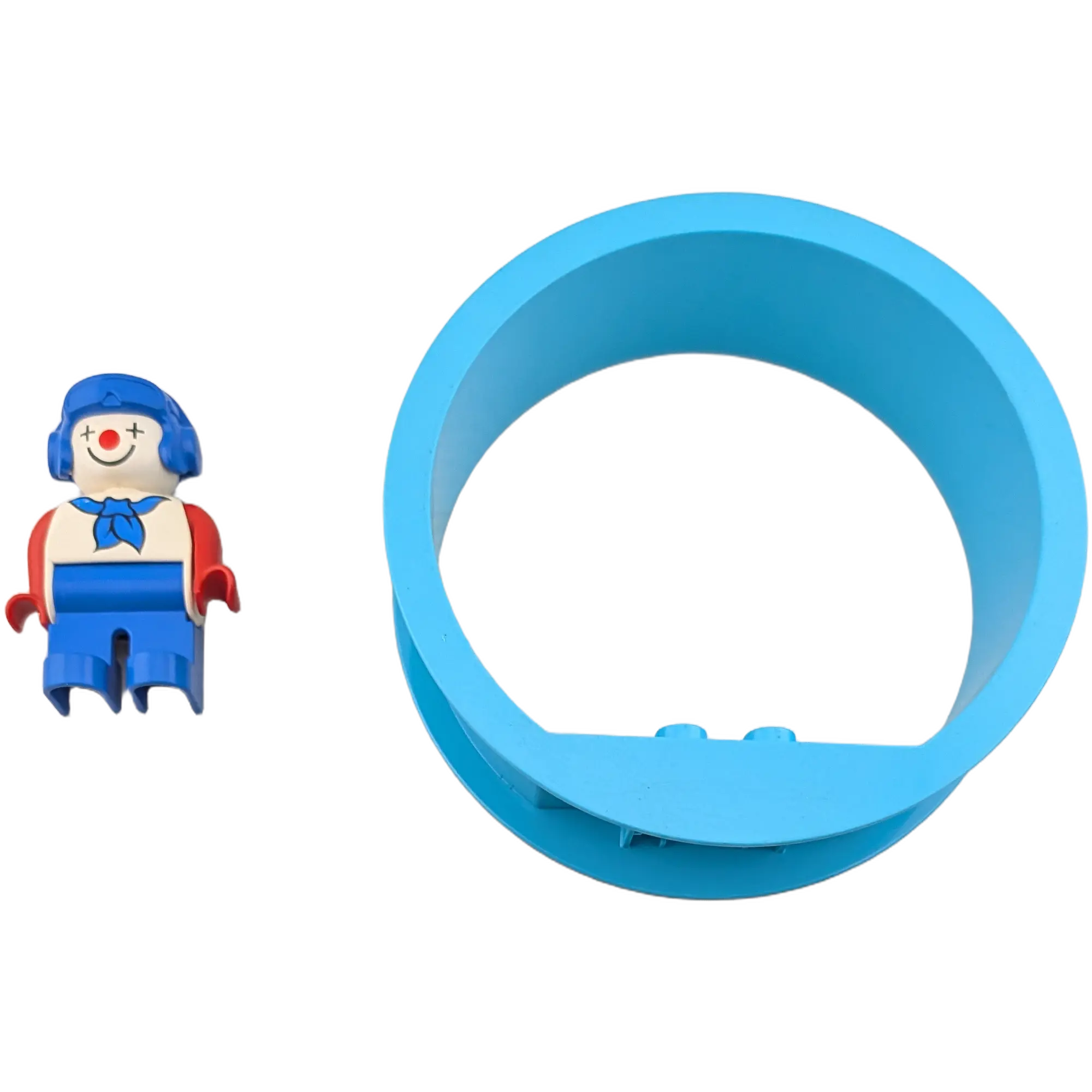 Lego Duplo 87326 Drehscheibe Azur Zirkus Rad Spielgerät Clown Scheibe drehbar mit Clown, Ansicht 2