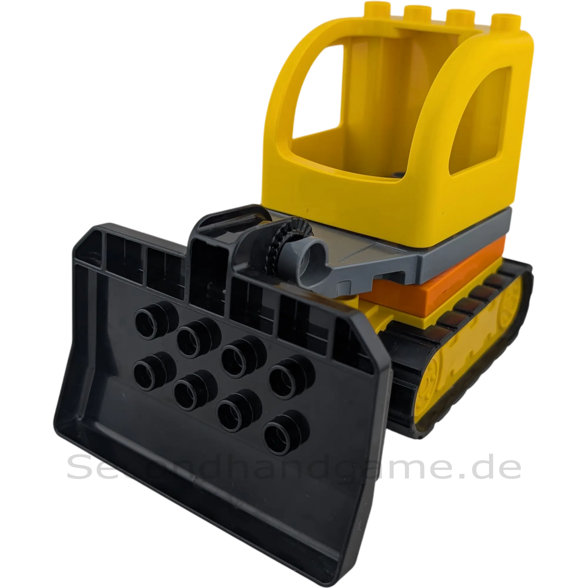 Lego Duplo 25800 Bagger Gelb Orange Grau Schwarz Baggerschaufel drehbar Walze