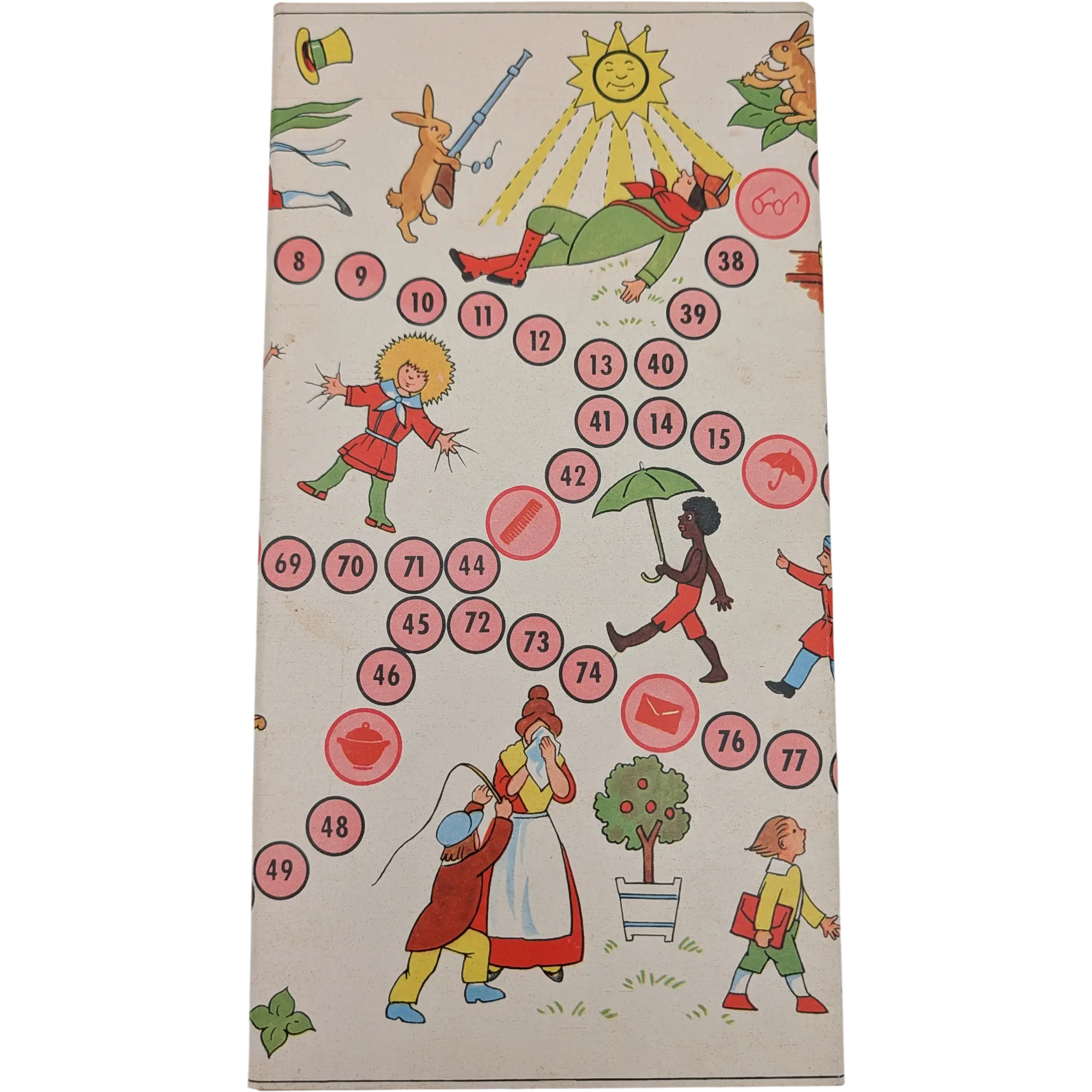 Spielplan Spielbrett Der Struwwelpeter Ein lustiges Spiel nach Dr. Heinrich Hoffmann