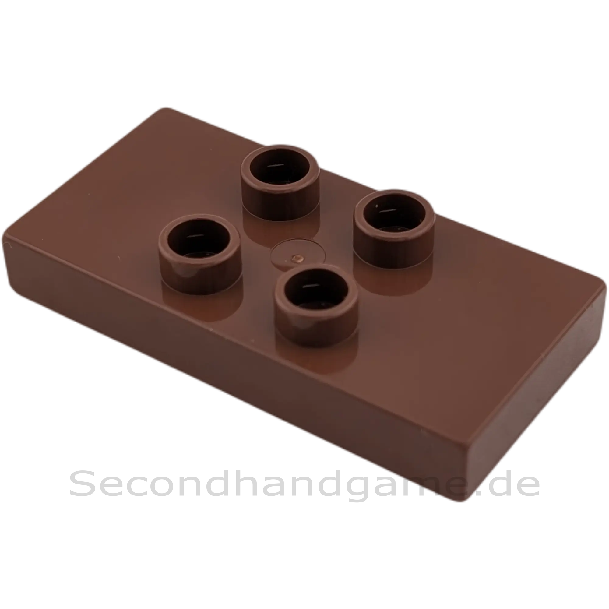 Lego Duplo 6413 Tischplatte 2x4 Dunkelbraun mit 4 Noppen Fliesen