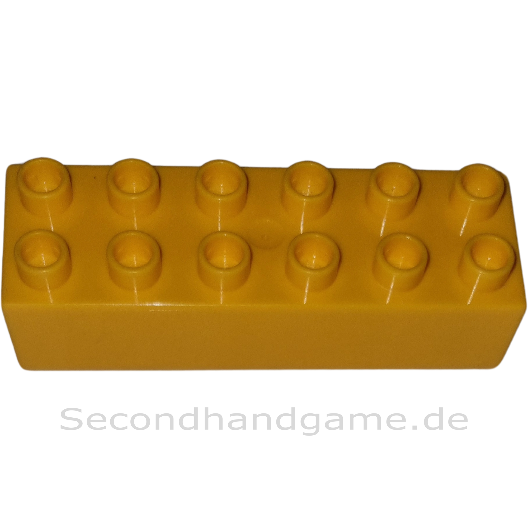 Lego Duplo 2300 Baustein 2x6 Gelborange