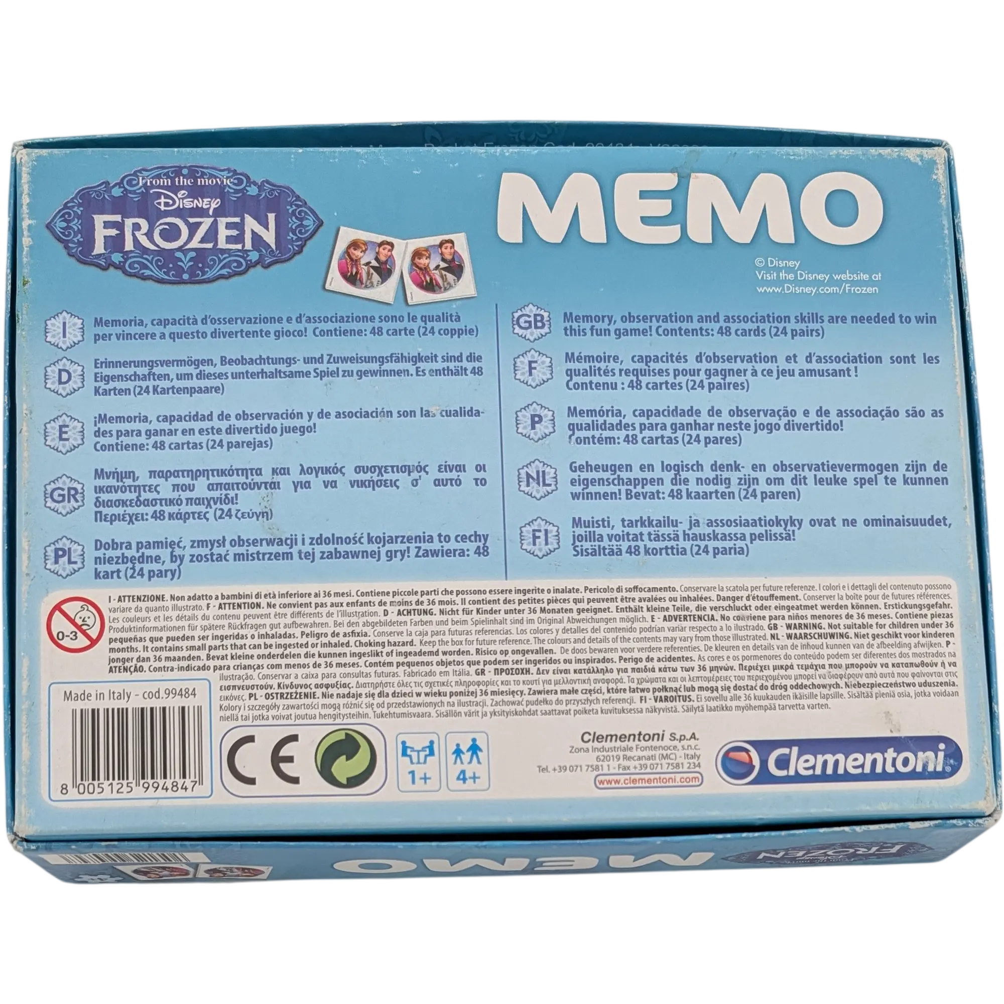 Clementoni Disney Frozen Memory, Ansicht 2