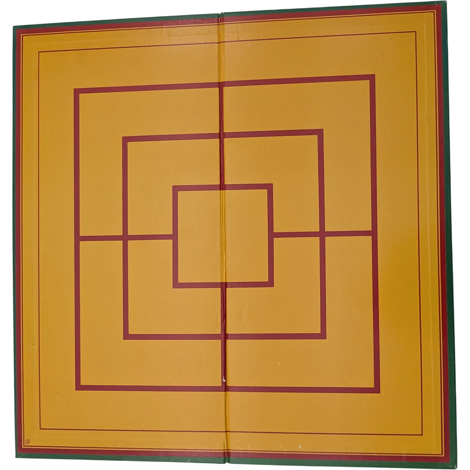 Spielplan Spielbrett Mühle und Sternhalma Halma orange grüner Rand beidseitig bedruckt