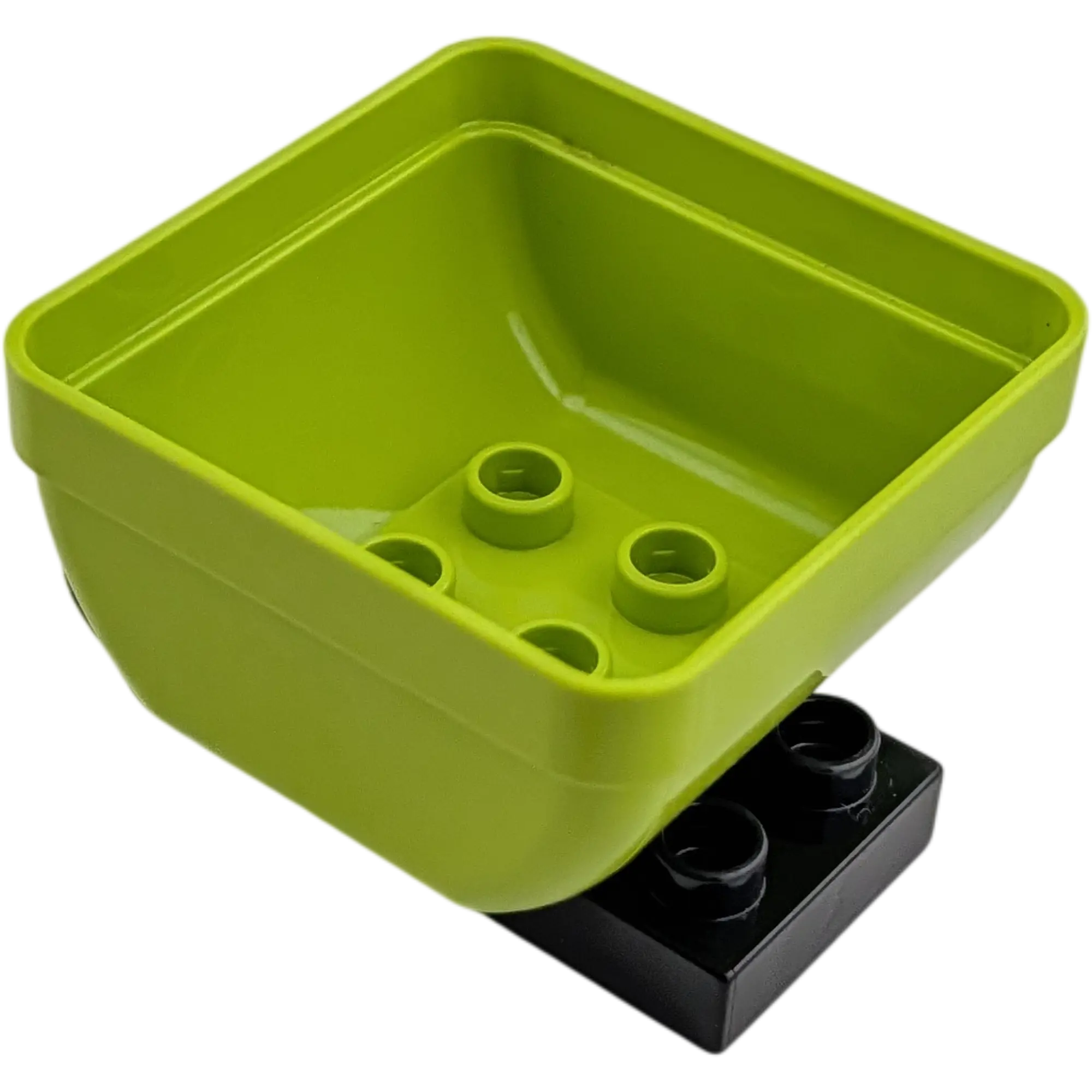 Lego Duplo 35960 Anhänger Aufsatz Container Lime mit Schwarz kippbar, Ansicht 3