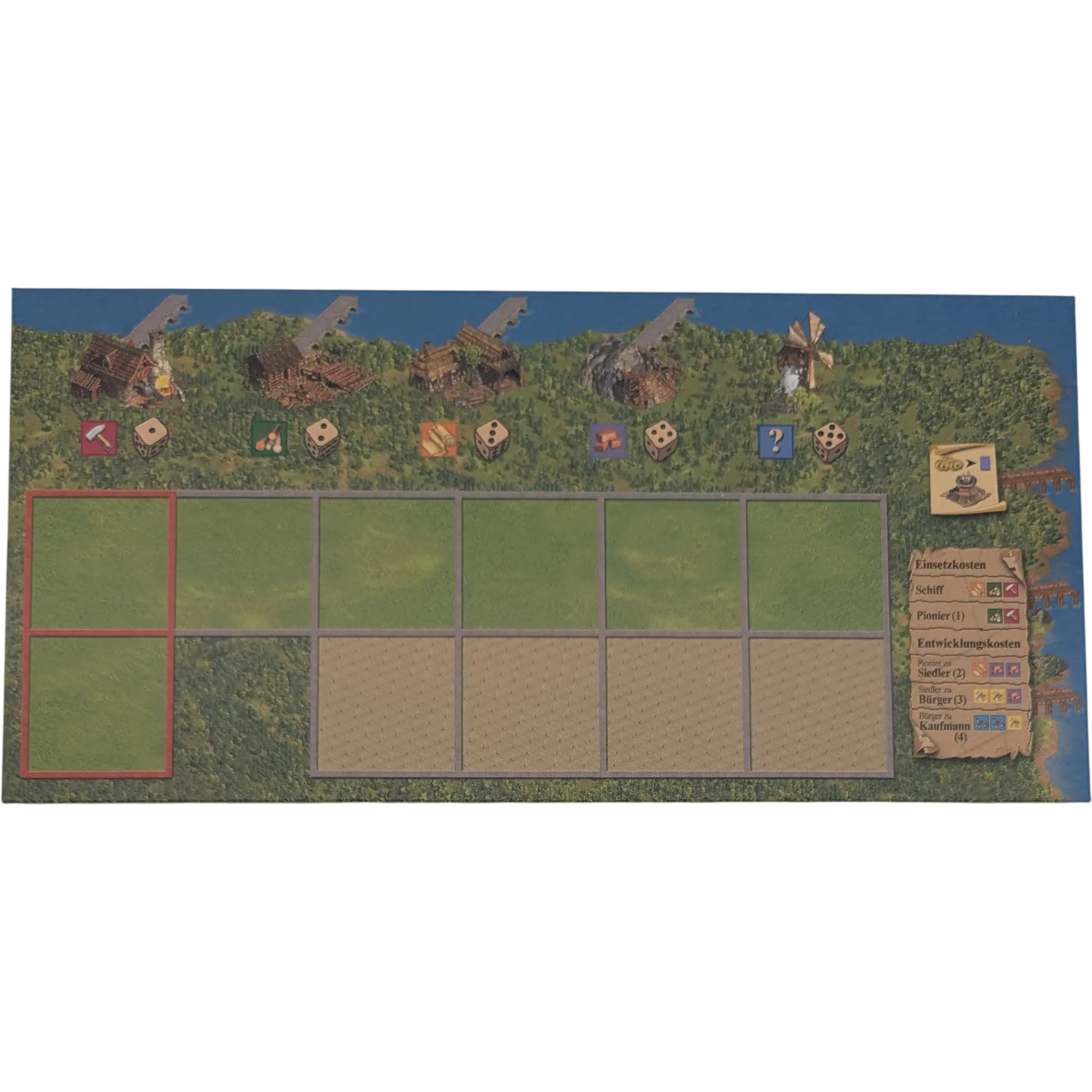 Kosmos Anno 1503 Ersatzteile Heimatinsel Tableaus