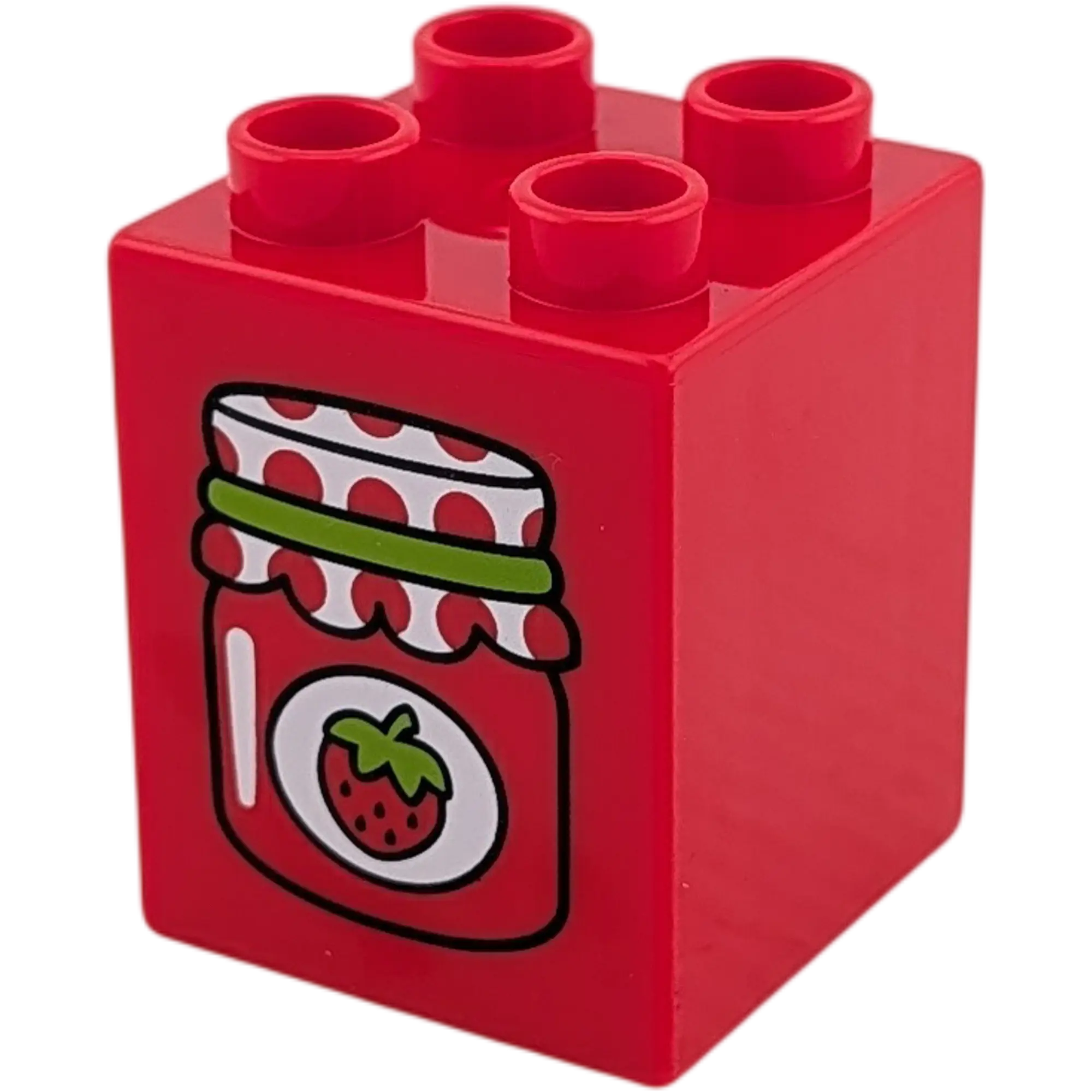 Lego Duplo 2x2x2 Stein Rot Erdbeermarmelade