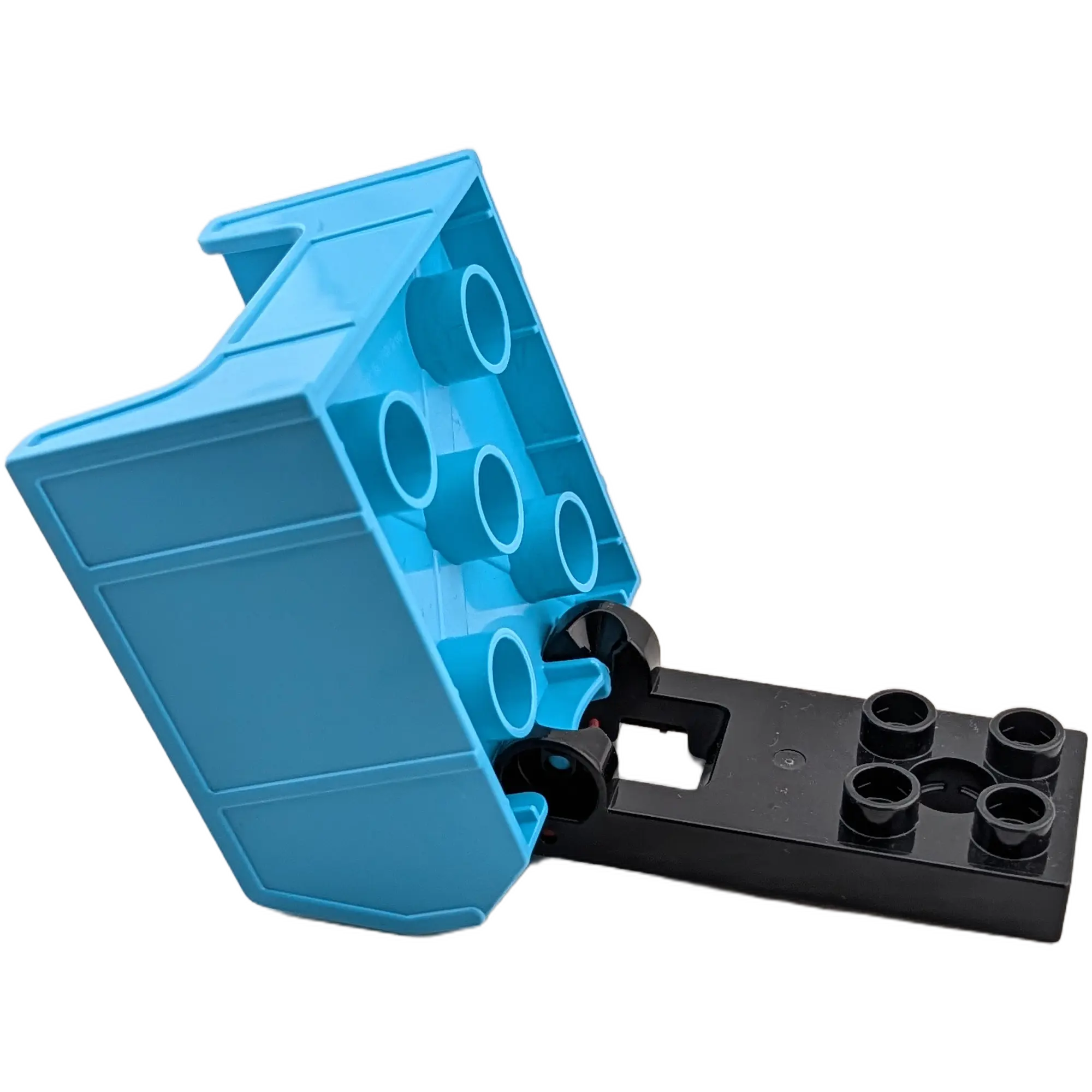 Lego Duplo 14094 + 13355 Anhänger Aufsatz Container Azur Kippbar