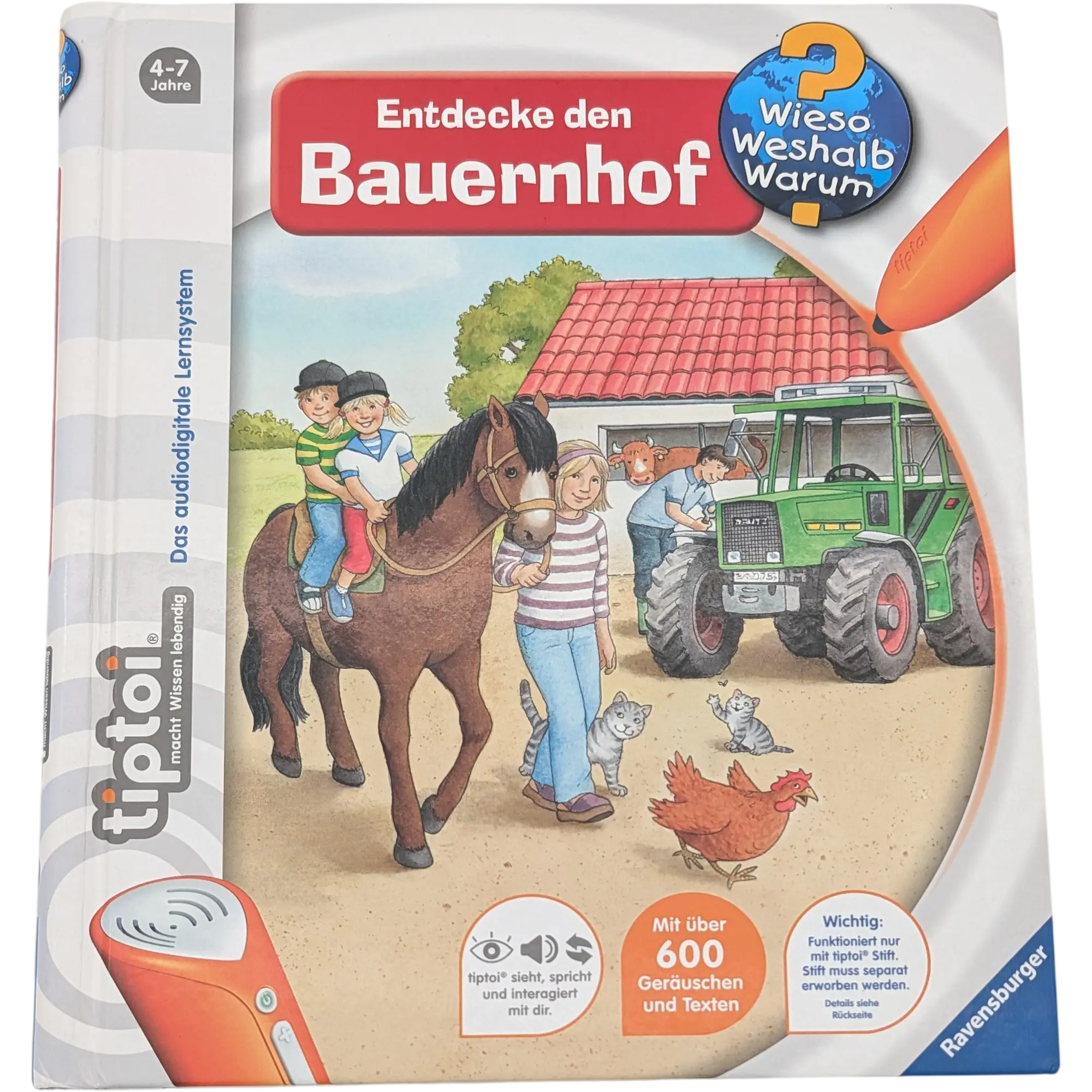 Ravensburger Tiptoi Buch Wieso Weshalb Warum Entdecke den Bauernhof 00580