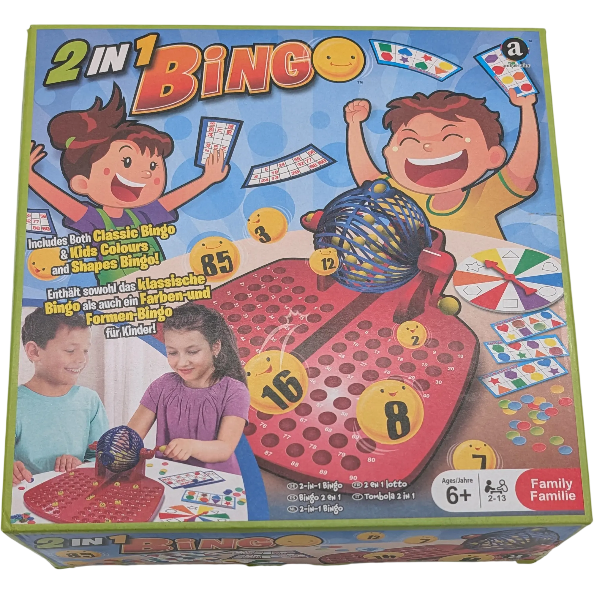 Bingo Maschine 2in1 klassische Bingo und Formen Bingo