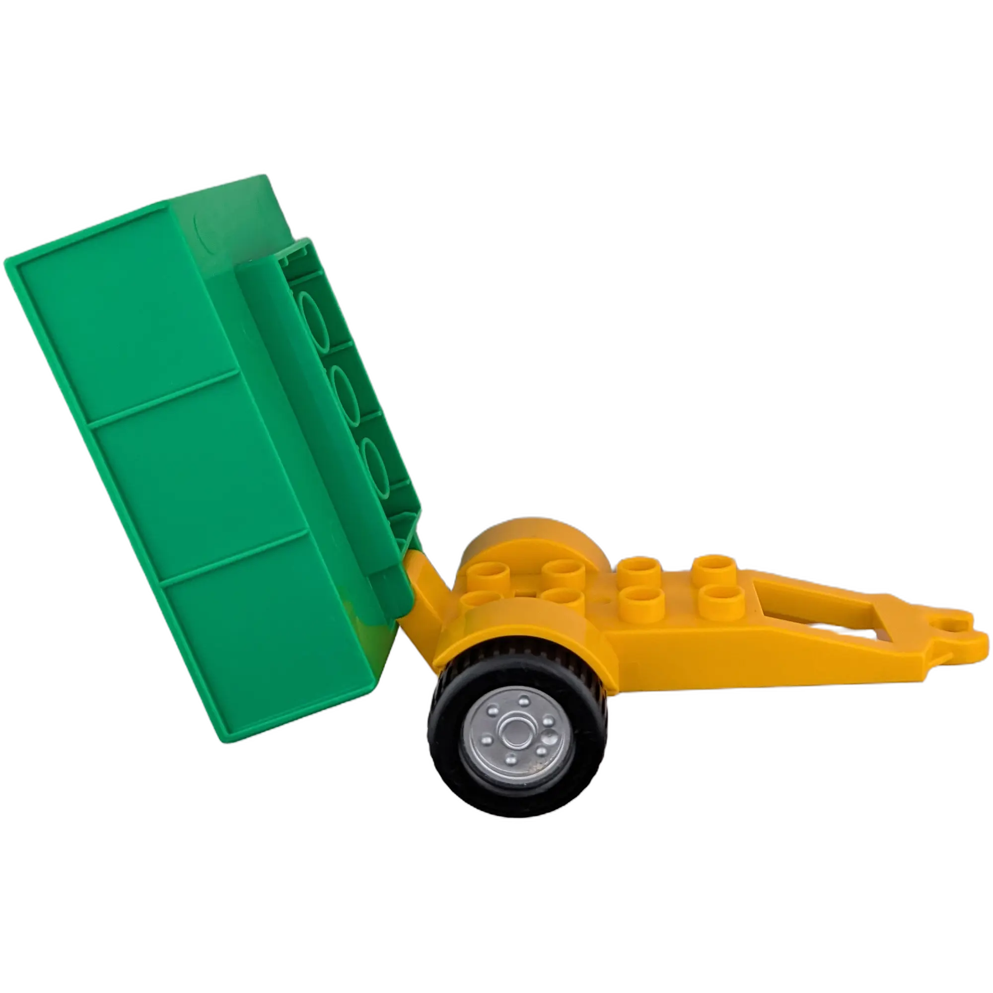 Lego Duplo 47448 Anhänger Aufsatz Mittelgrün mit Untergestell Gelborange