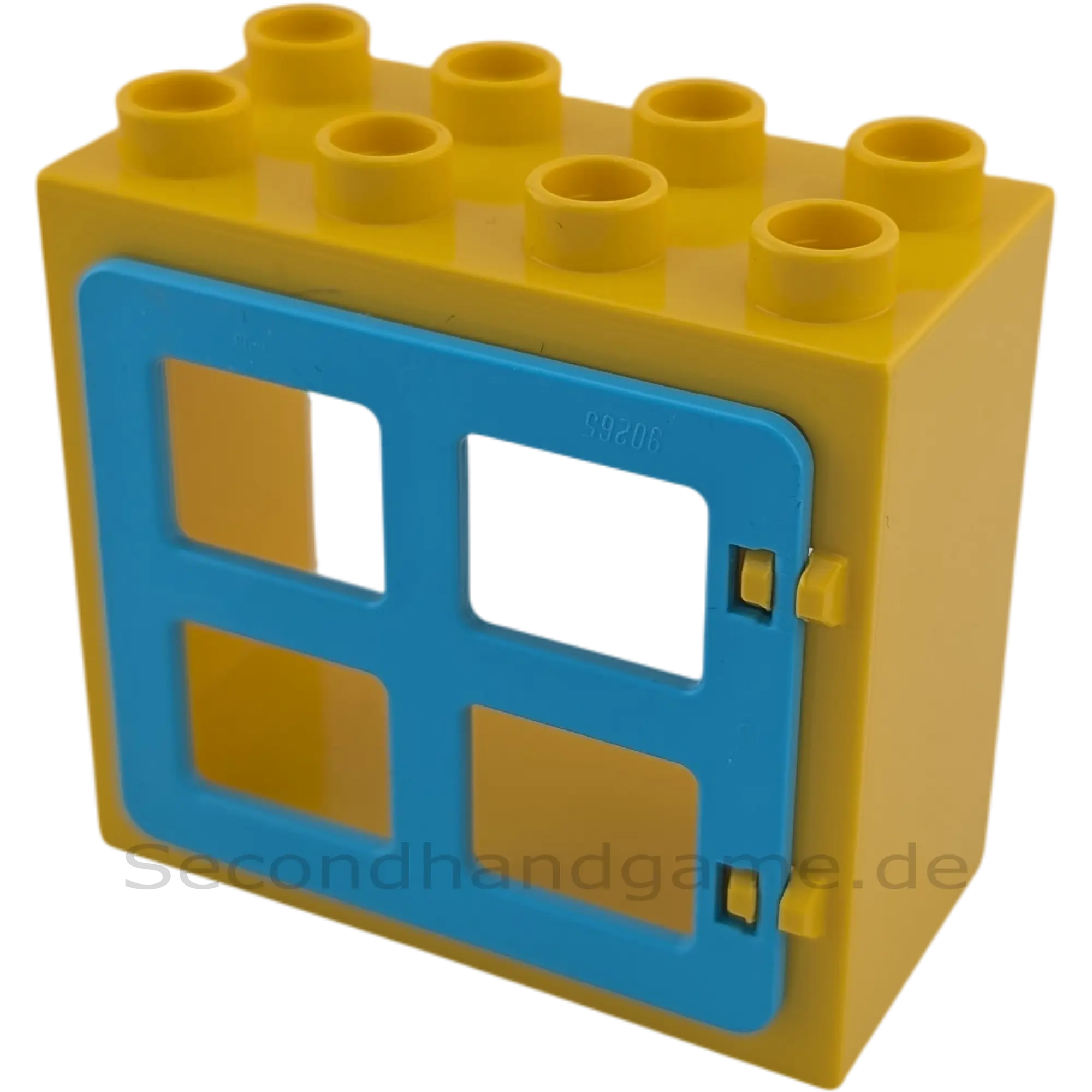 Lego Duplo 61649 Fensterrahmen Gelb mit 4 azurfarbenen Fenstern
