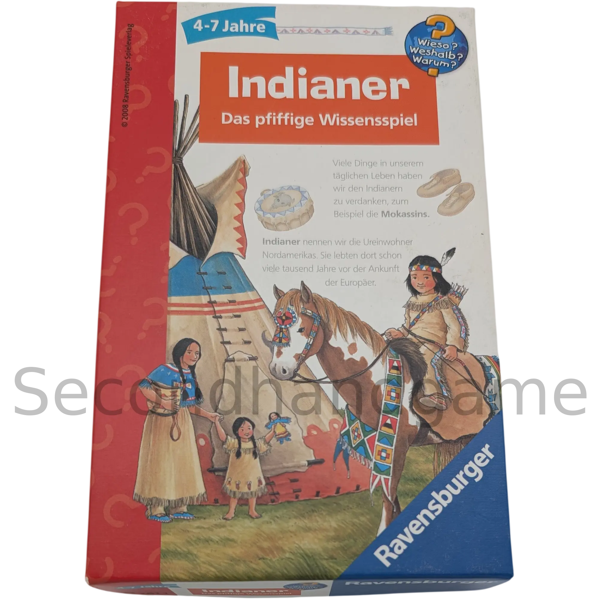 Ravensburger Indianer Das pfiffige Wissensspiel 232611 Wieso? Weshalb? Warum?