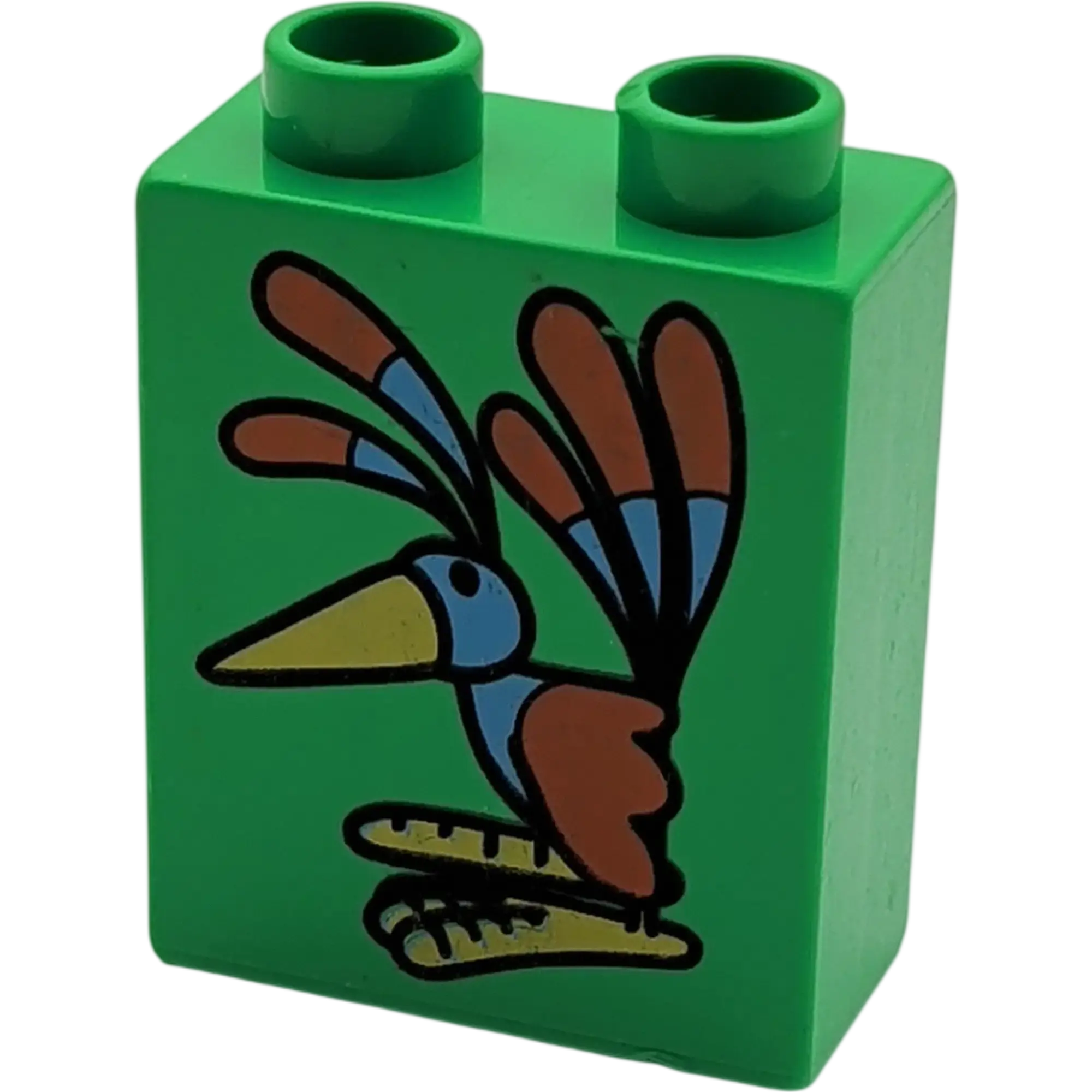 Lego Duplo 1x2x2 Stein Grün Vogel