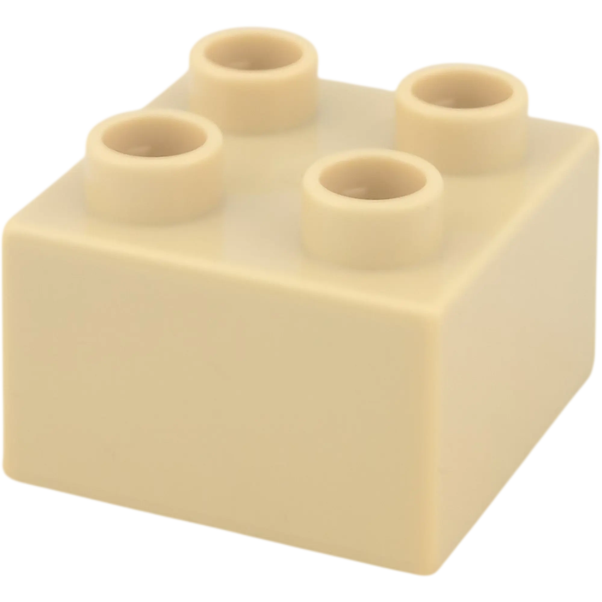 Lego Duplo 2x2 Stein Beige mit Geld und Sternen