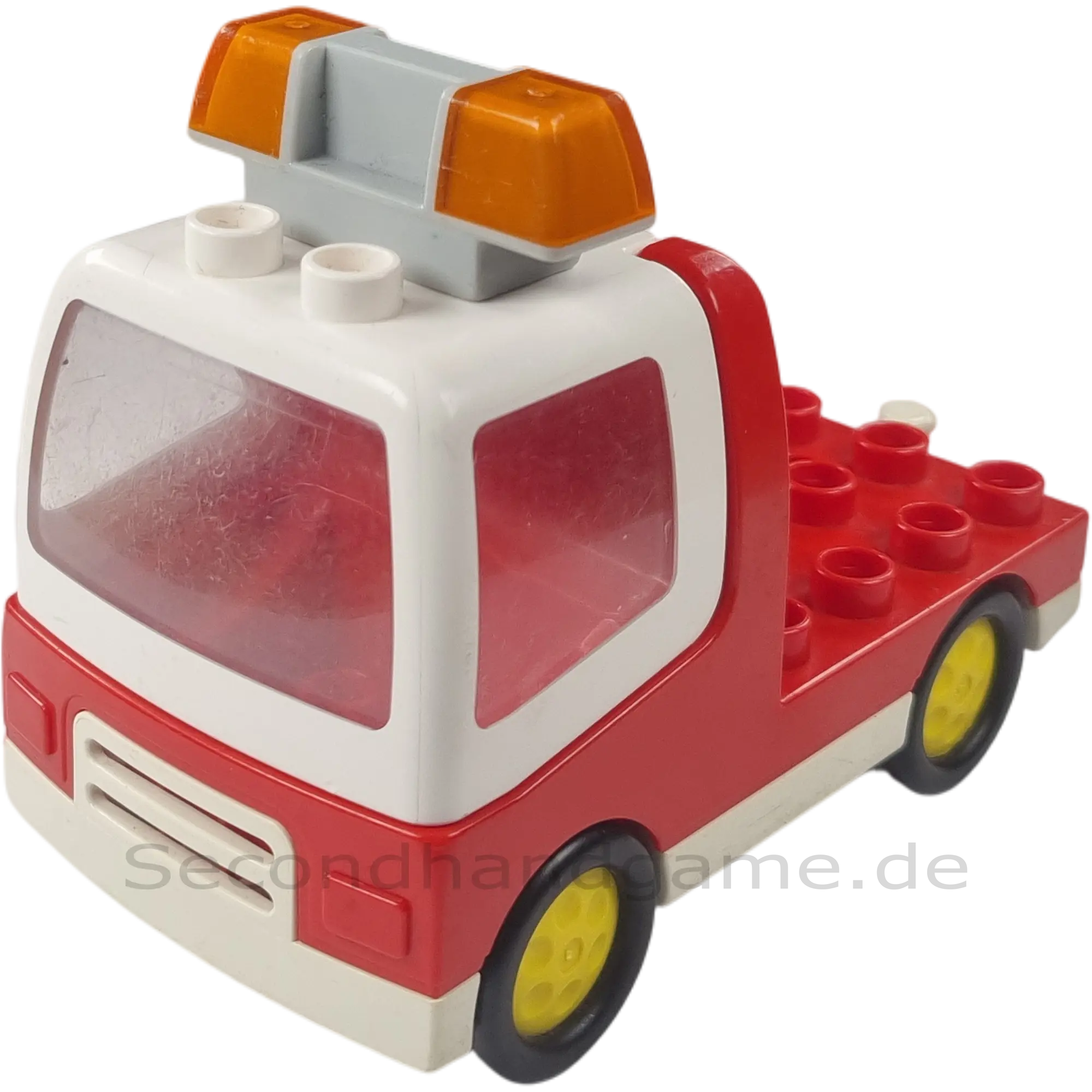 Lego Duplo Krankenwagen Rot weiß mit Blaulicht