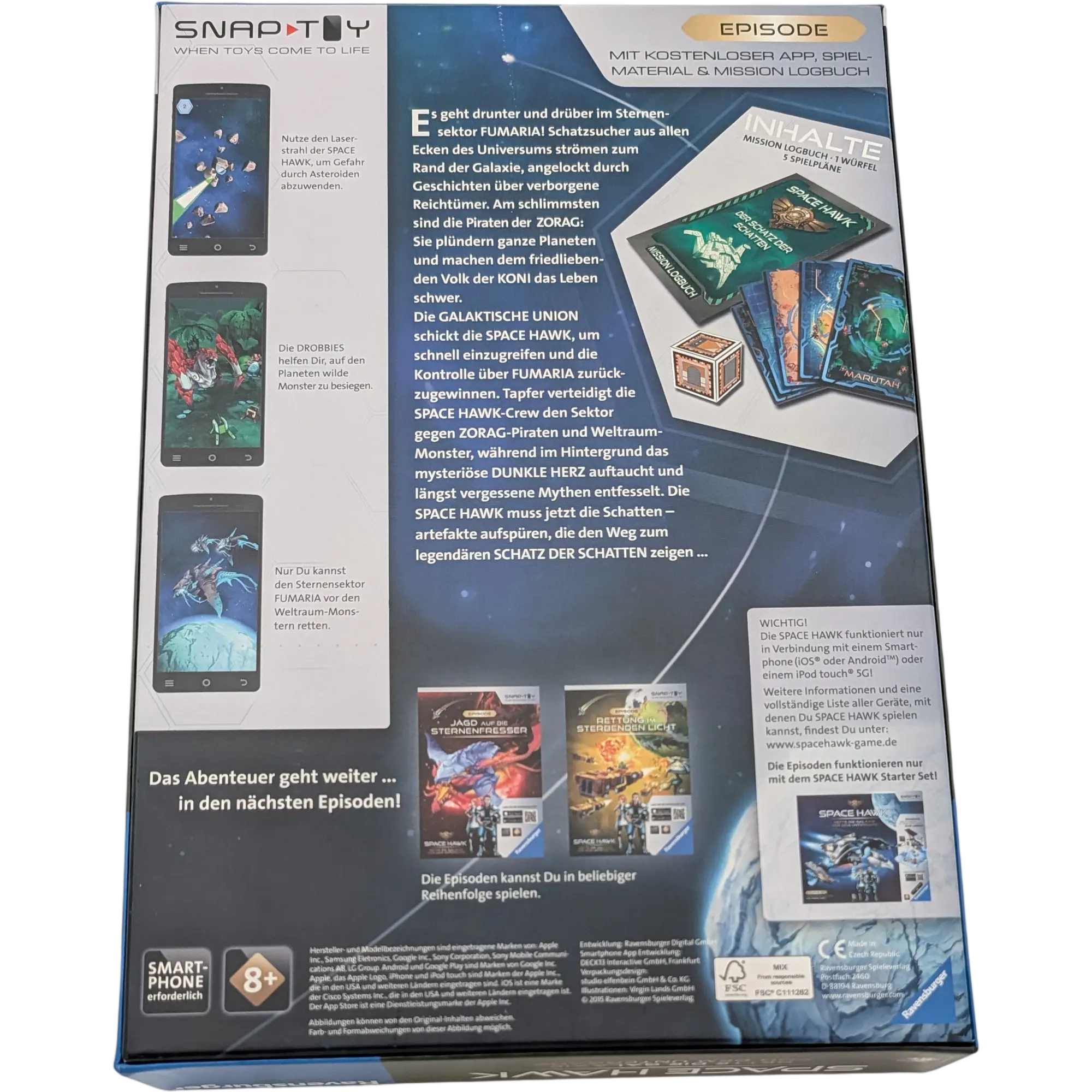 Ravensburger Space Hawk Episode Der Schatz der Schatten, Ansicht 2