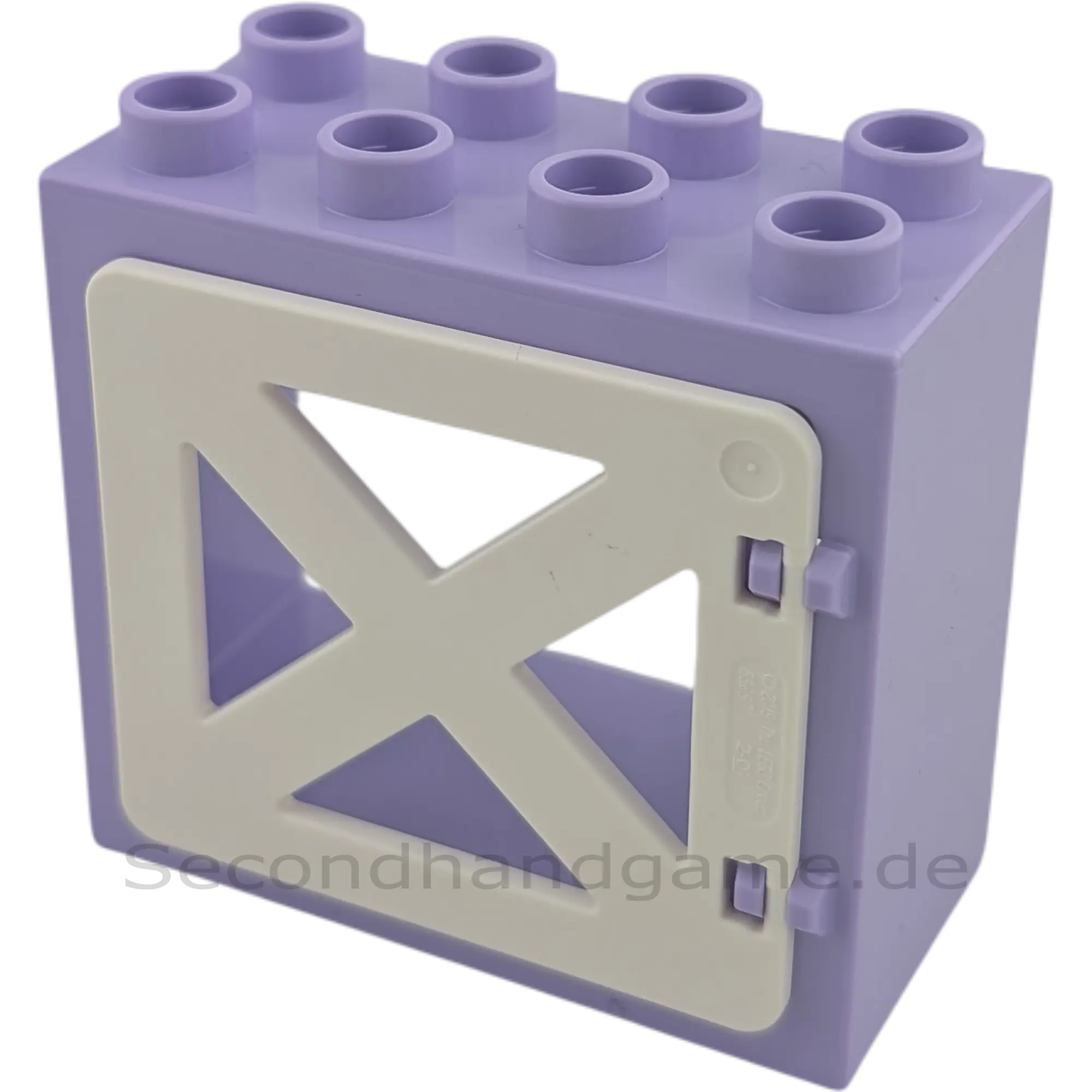 Lego Duplo 61649 Fenster Helllila mit 4 weißen X-Fenstern