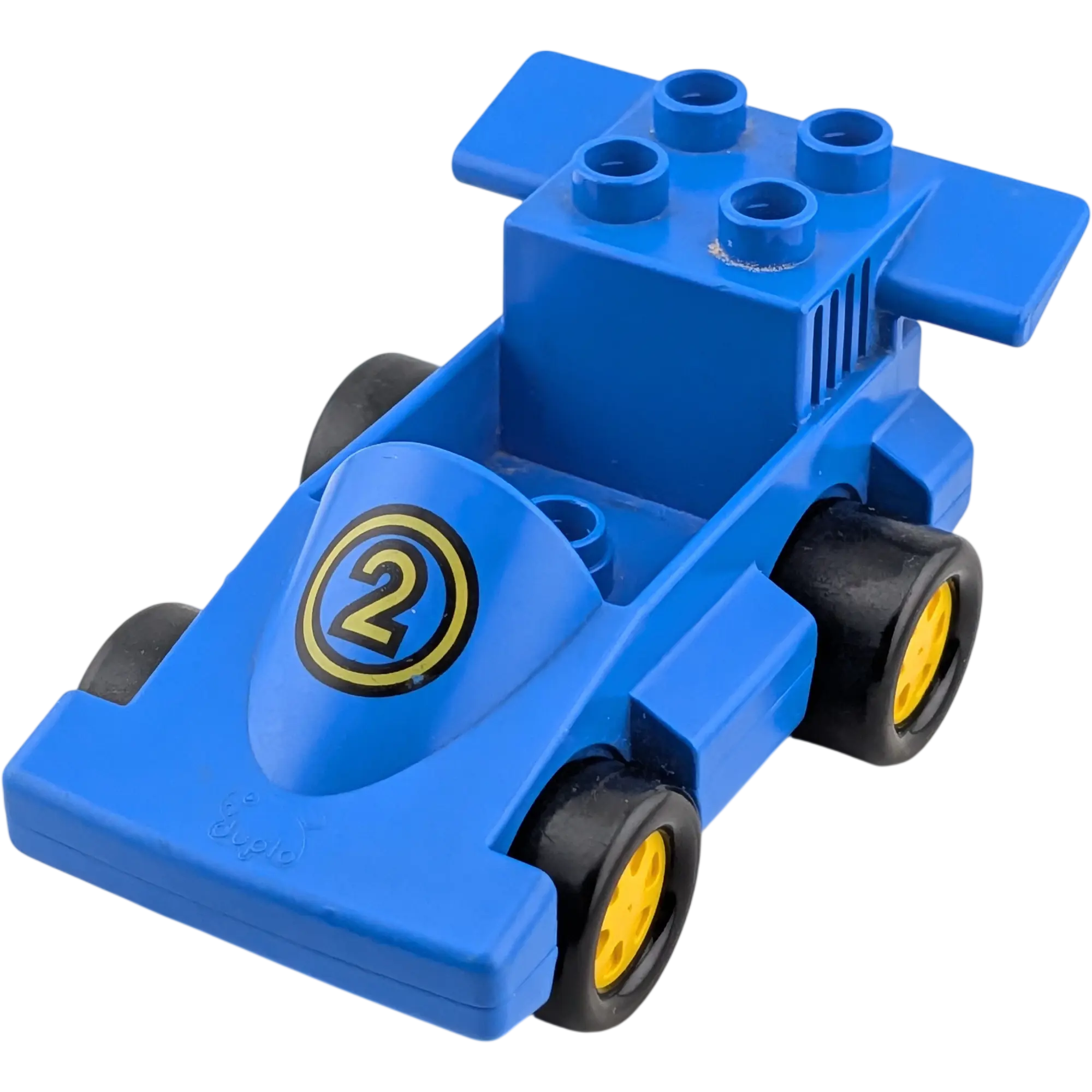 Lego Duplo Auto Rennauto Blau Zahl 2