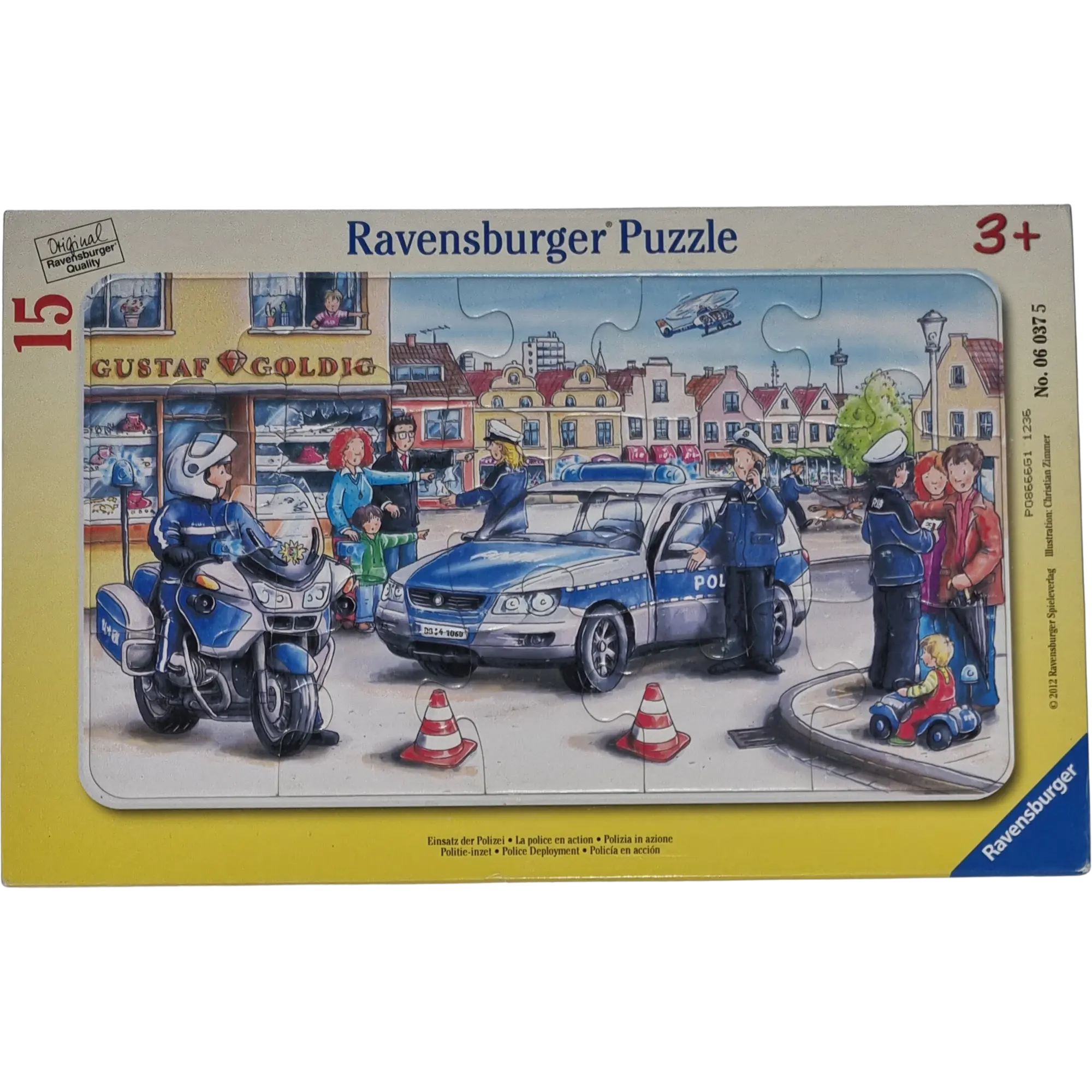 Ravensburger Rahmenpuzzle 15 Teile Einsatz der Polizei 060375