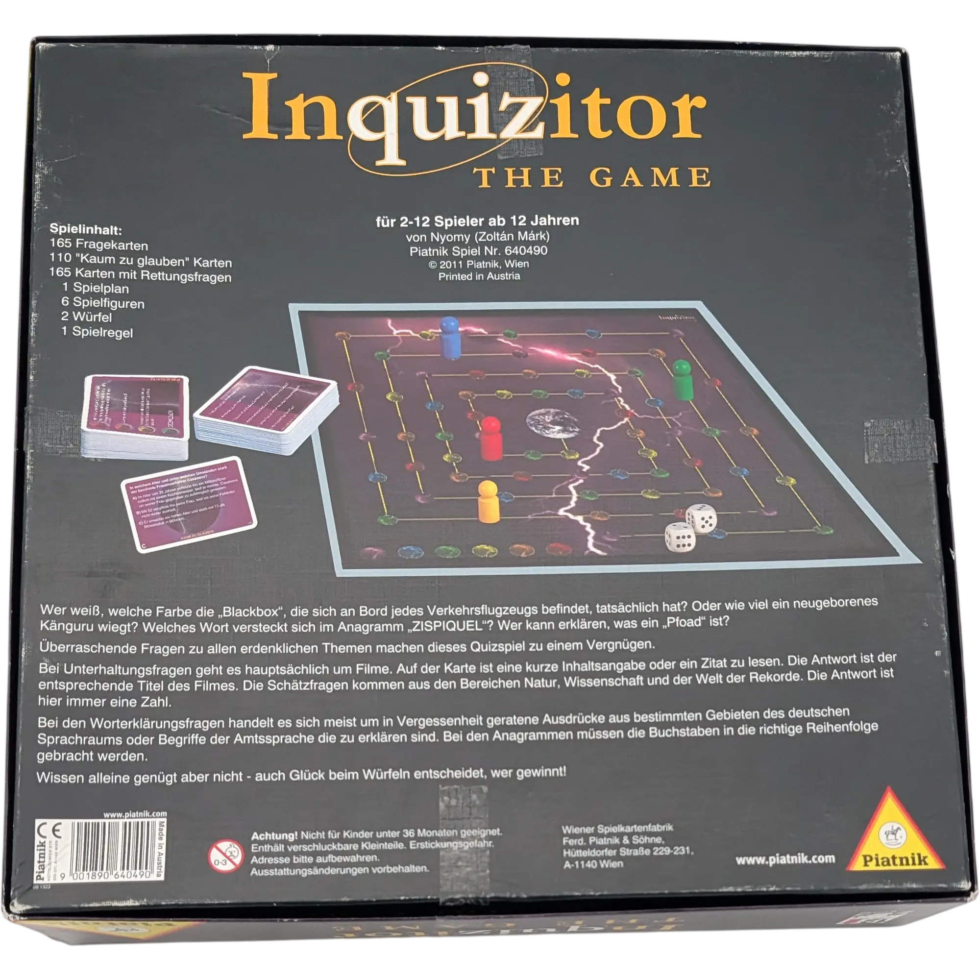 Piatnik Inquizitor The Game Quizspiel 640490, Ansicht 2