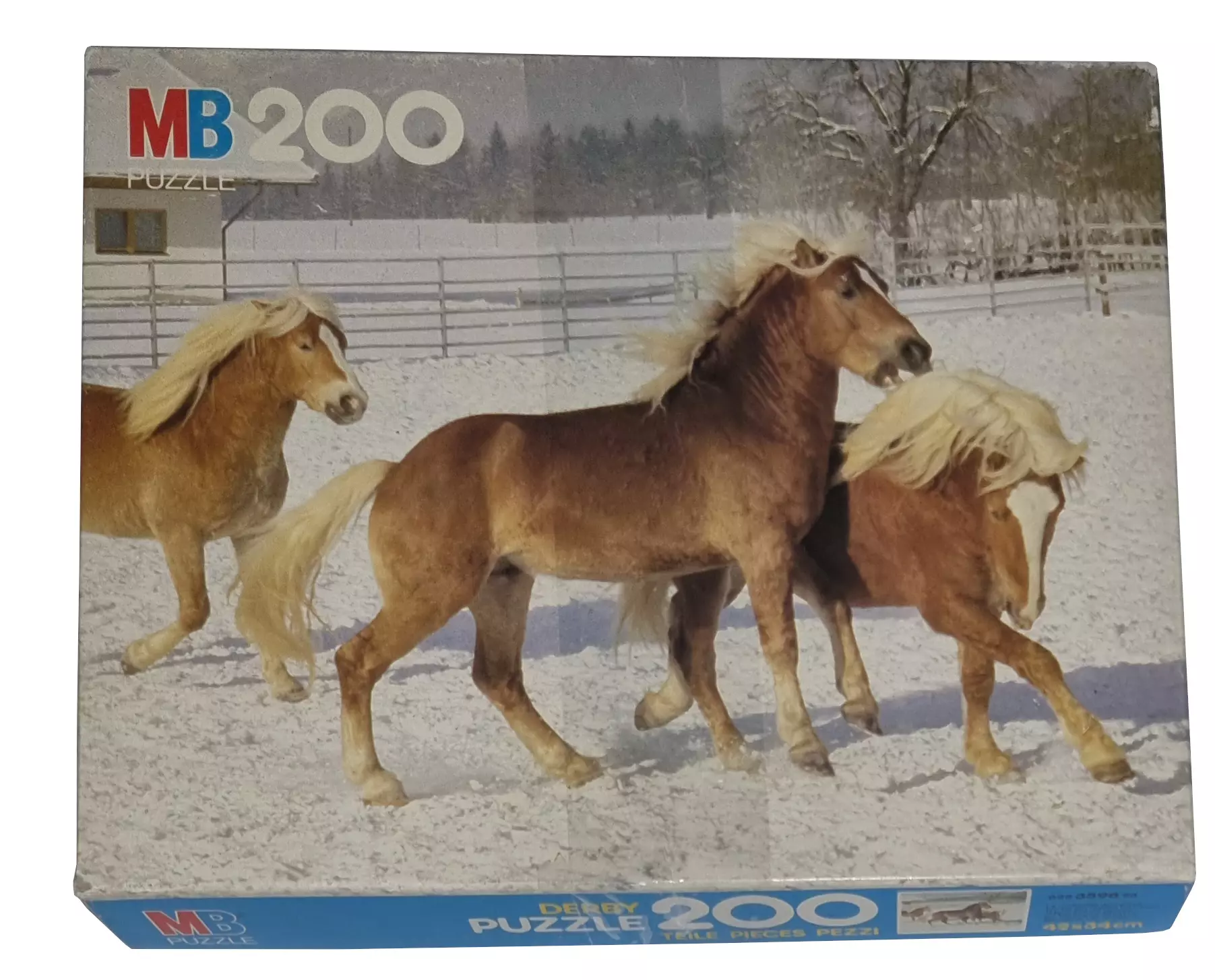 MB Derby Puzzle 200 Teile 625359823 Pferde