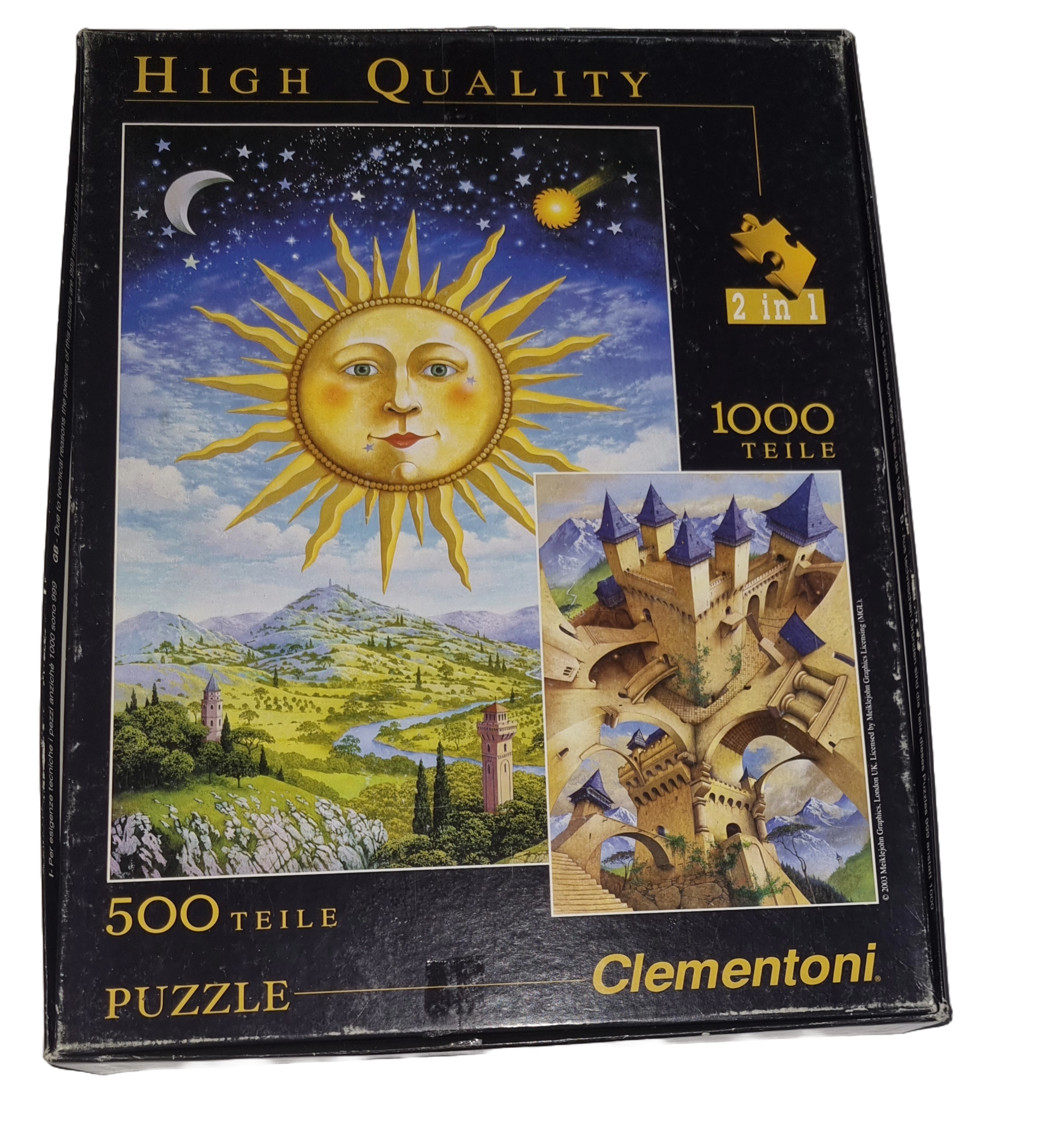 Clementoni High Quality Puzzle 500+ 1000 Teile 90020 Castle of Illusions