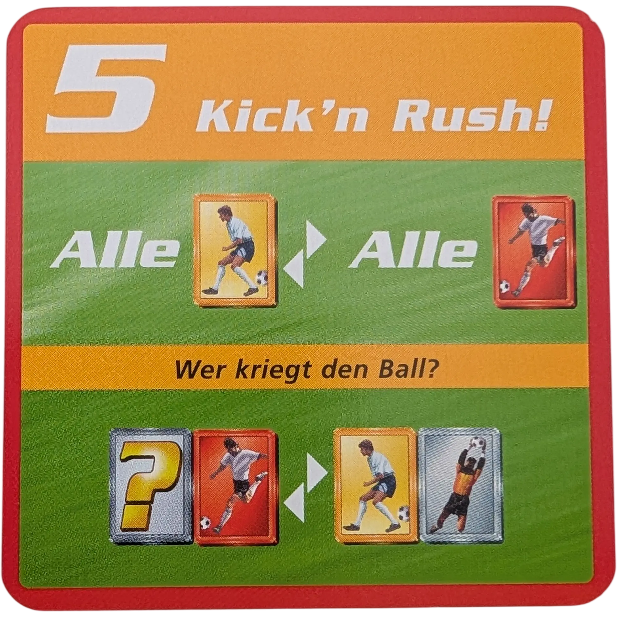 Kosmos Finale Ersatzteile Team Rot Taktikkarte Kampfstärke 5 Kick'n Rush!