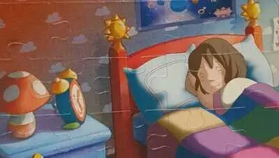 Amigo Lauras Stern Puzzle Laura im Bett 15 Teile