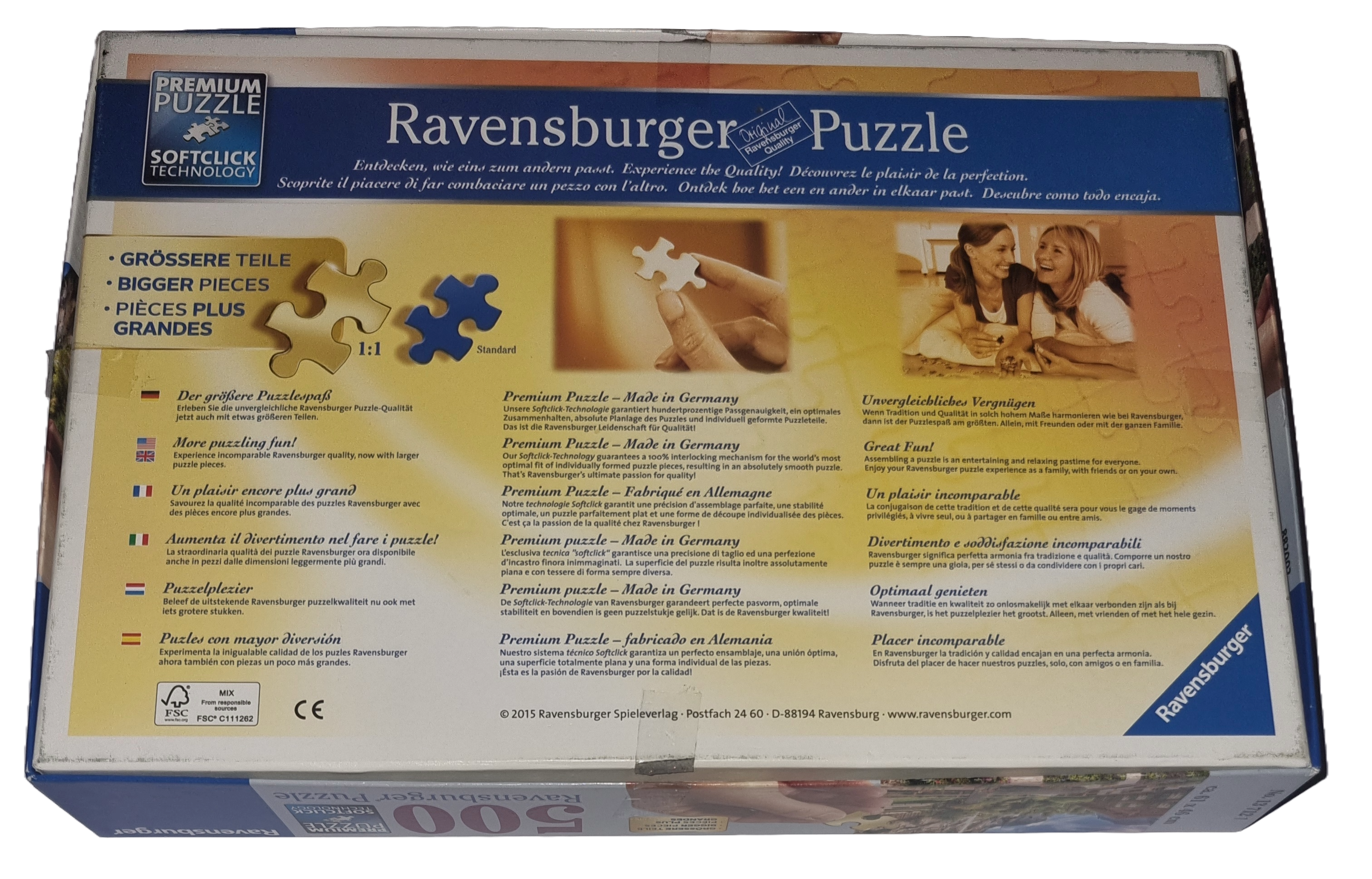 Ravensburger soft click Puzzle 500 Teile Grössere Teile 137121 Lauterbrunnen