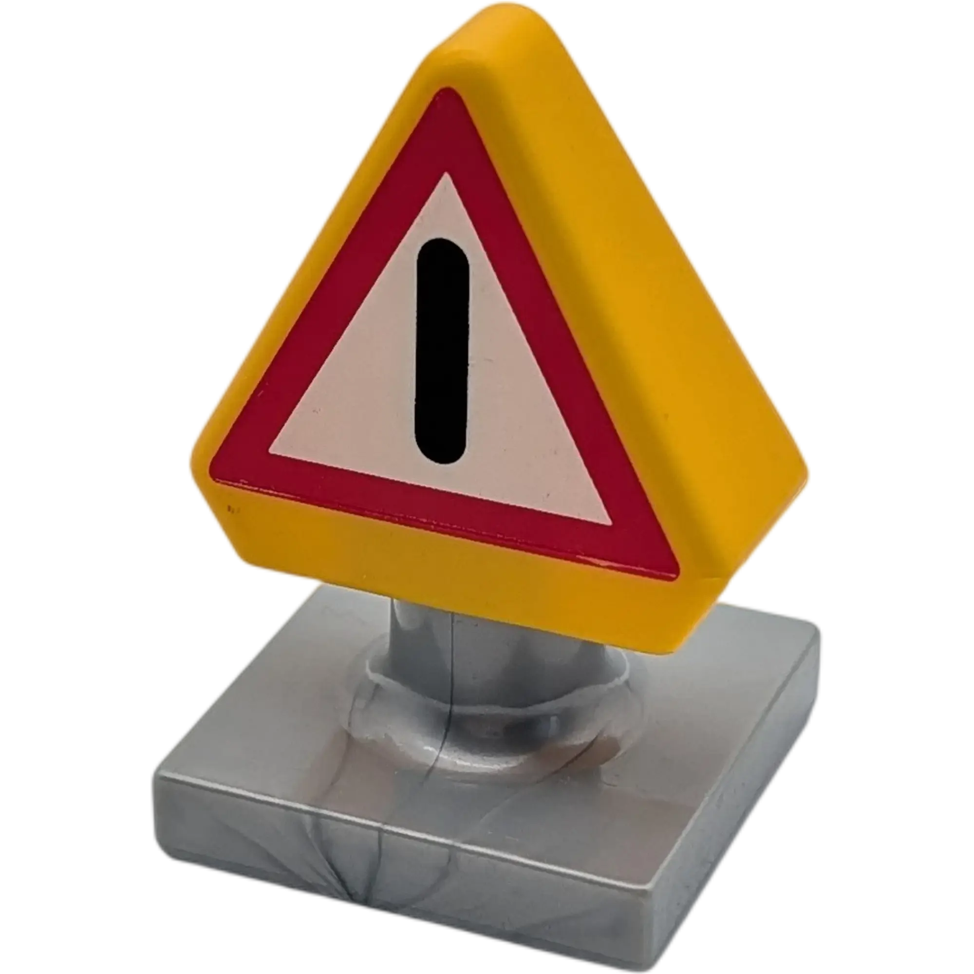 Lego Duplo 3-01 Schild Achtung Ausrufezeichen Orange Rot