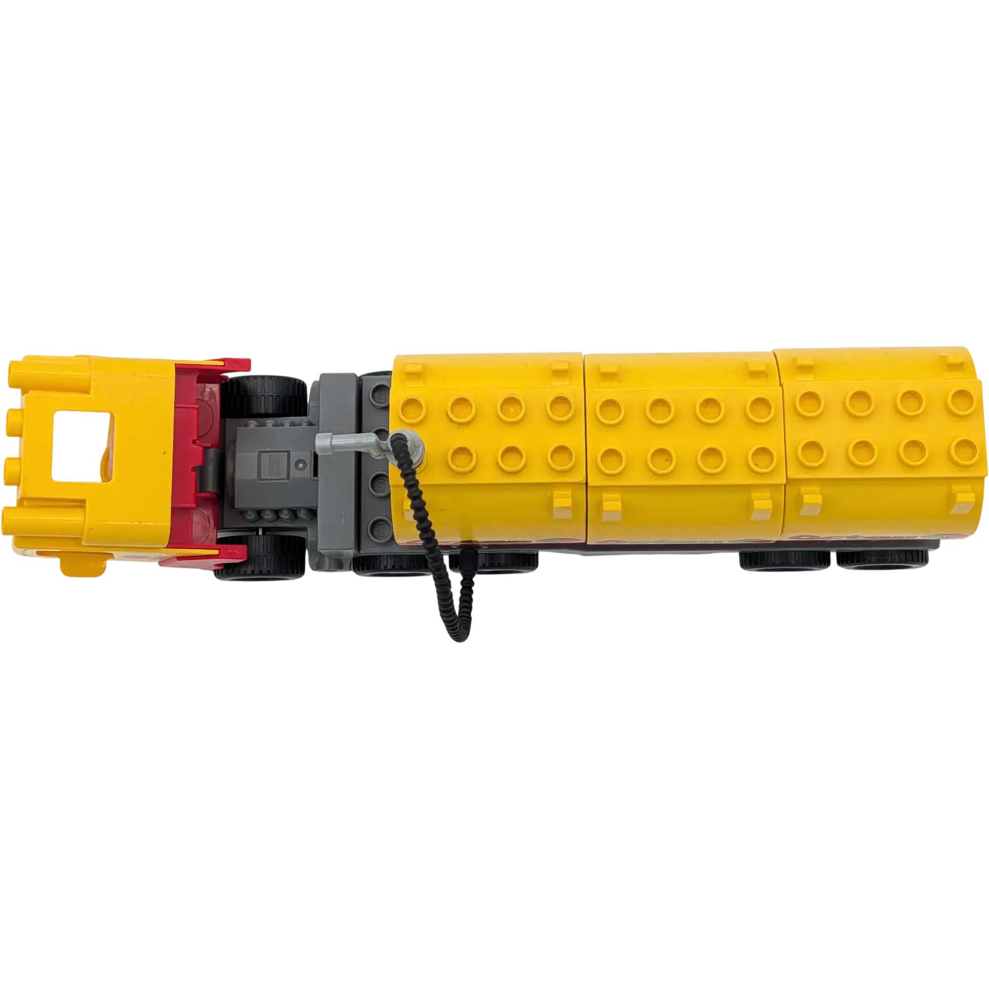 Lego Duplo Lastwagen mit Container Octan LKW Rot Gelb Tanklaster mit Anhänger und drei Container