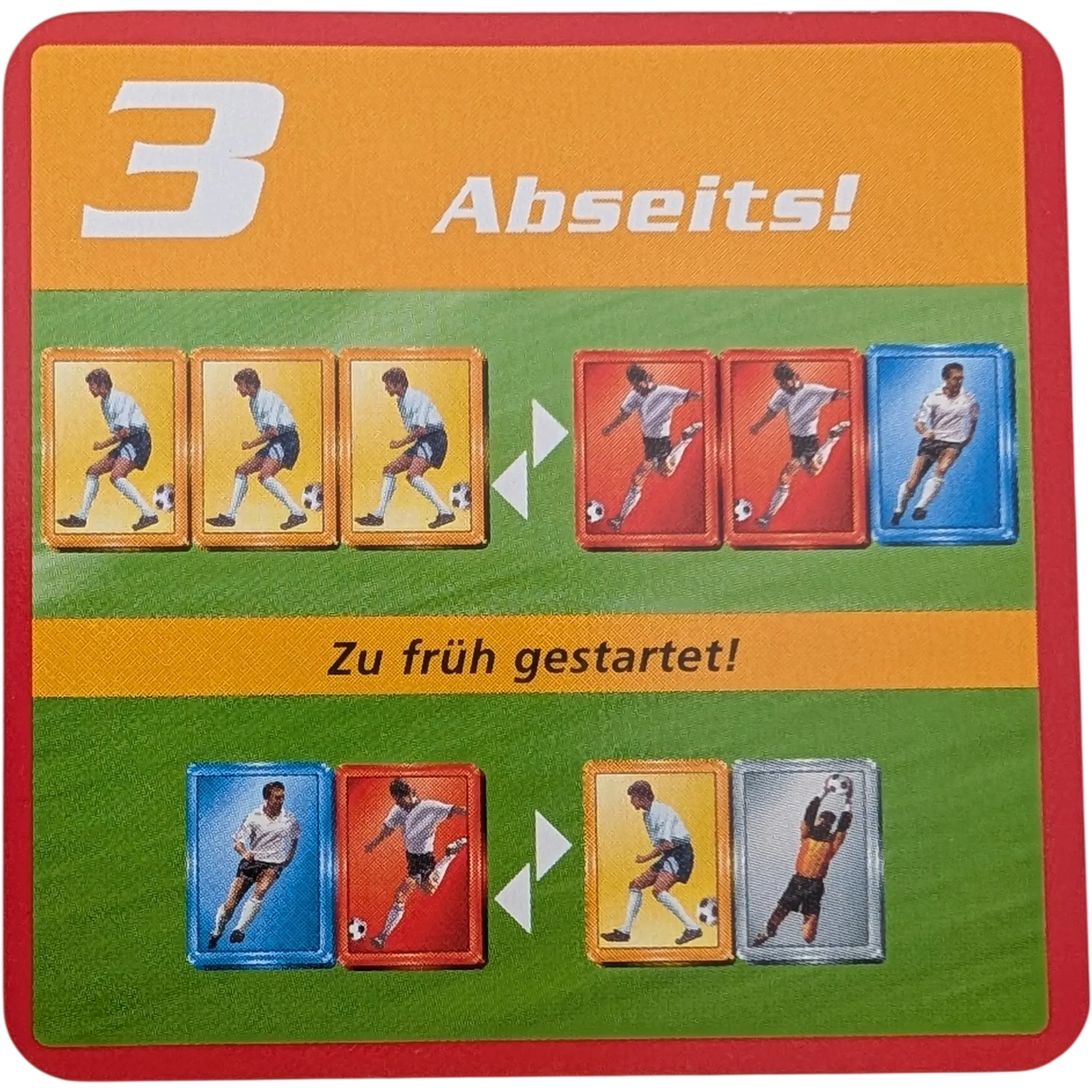Kosmos Finale Ersatzteile Team Rot Taktikkarte Kampfstärke 3 Abseits!