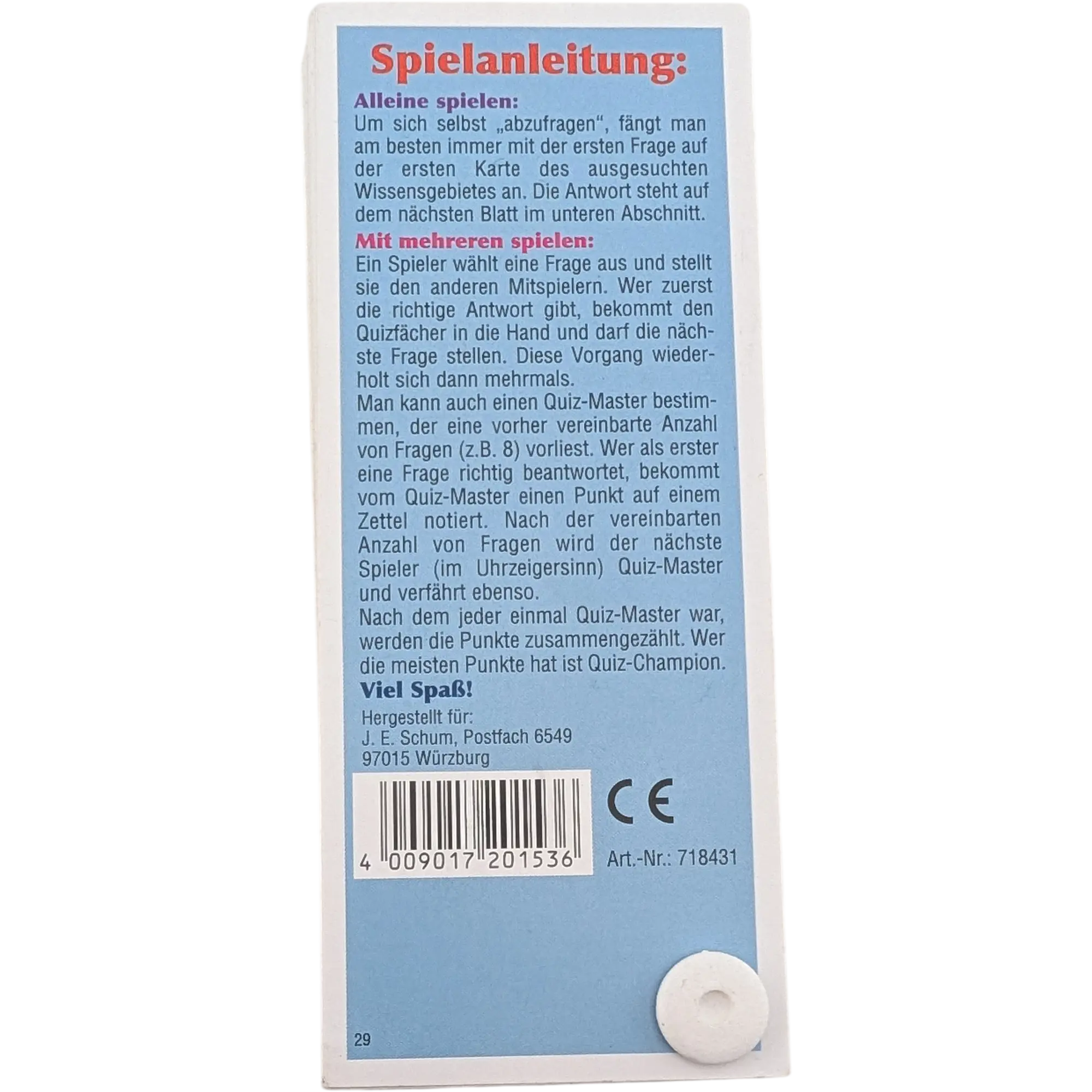 Berliner Spielkarten Quiz Technik Quizfächer 718431, Ansicht 3