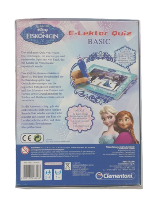 Clementoni E-Lektor Quiz Basic Disney Die Eiskönigin