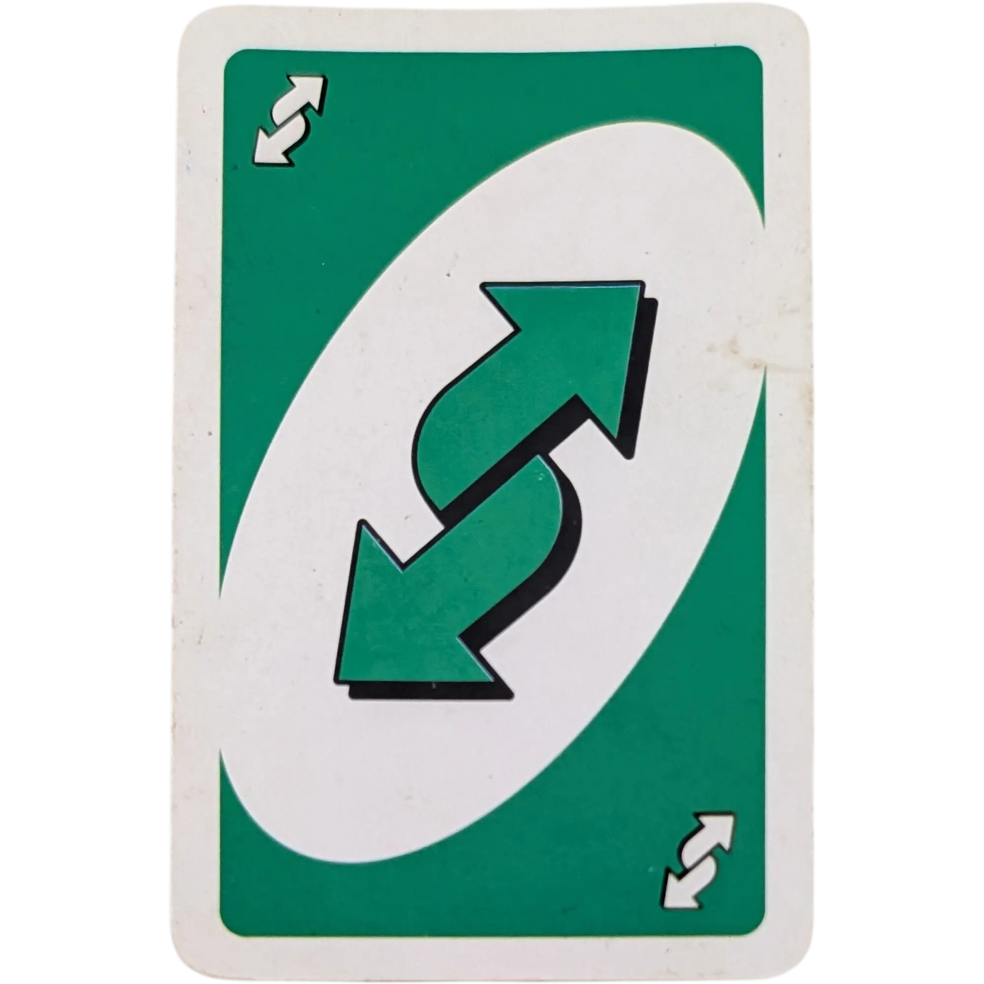 Mattel Uno Ersatzkarte Pfeile Richtungswechsler Grün