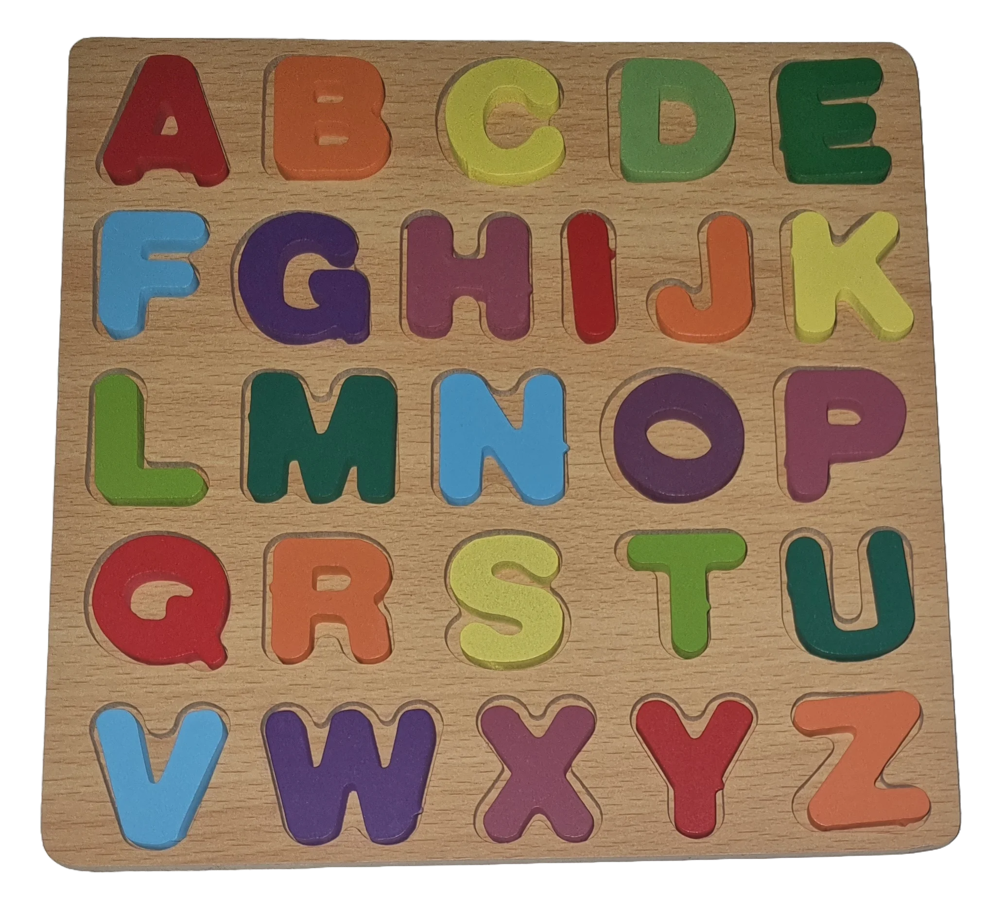 Holzpuzzle Buchstaben Alphabet ABC 26 Teile