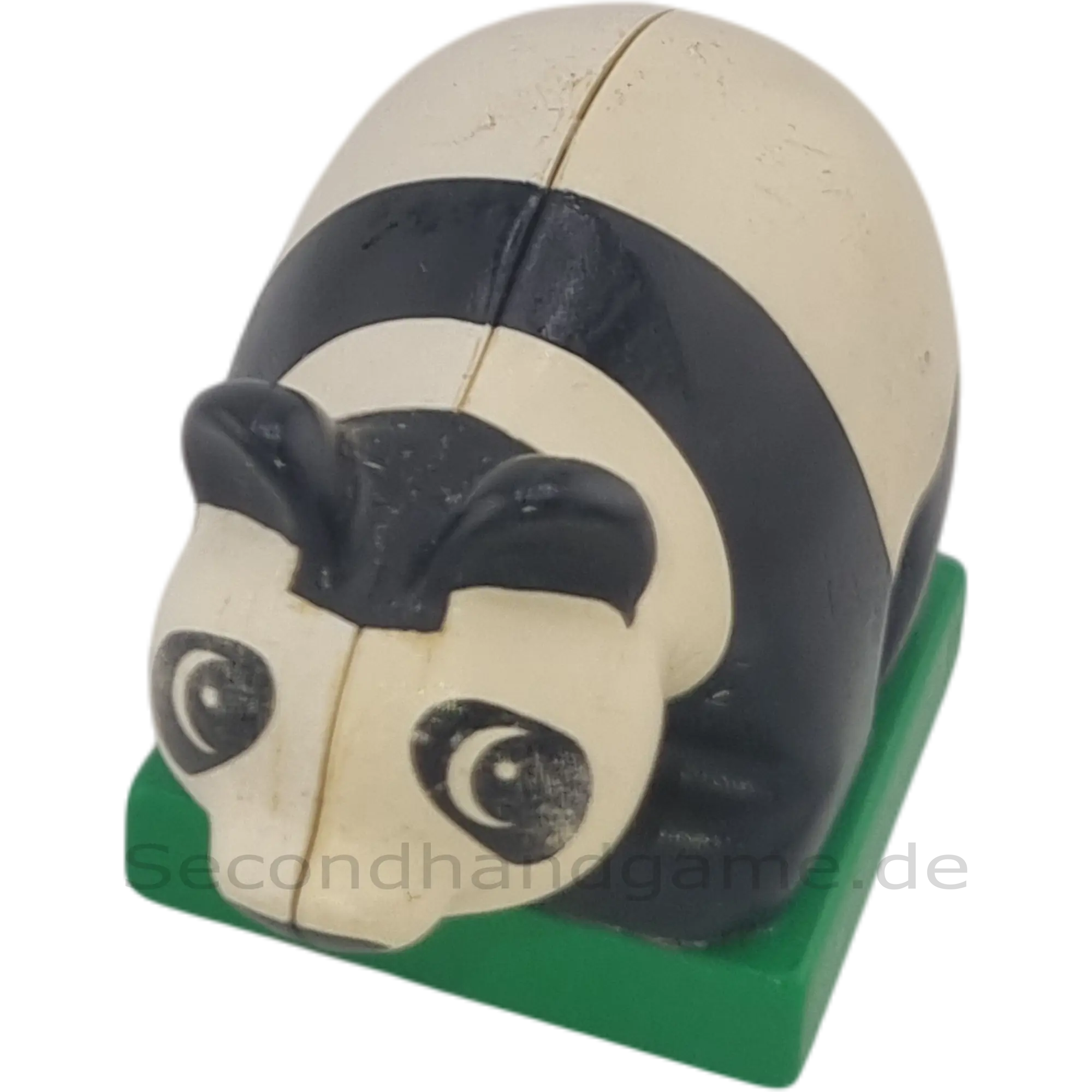 Lego Duplo Pandabär auf Platte Klein Schwarz Weiß Tierkind B-Ware