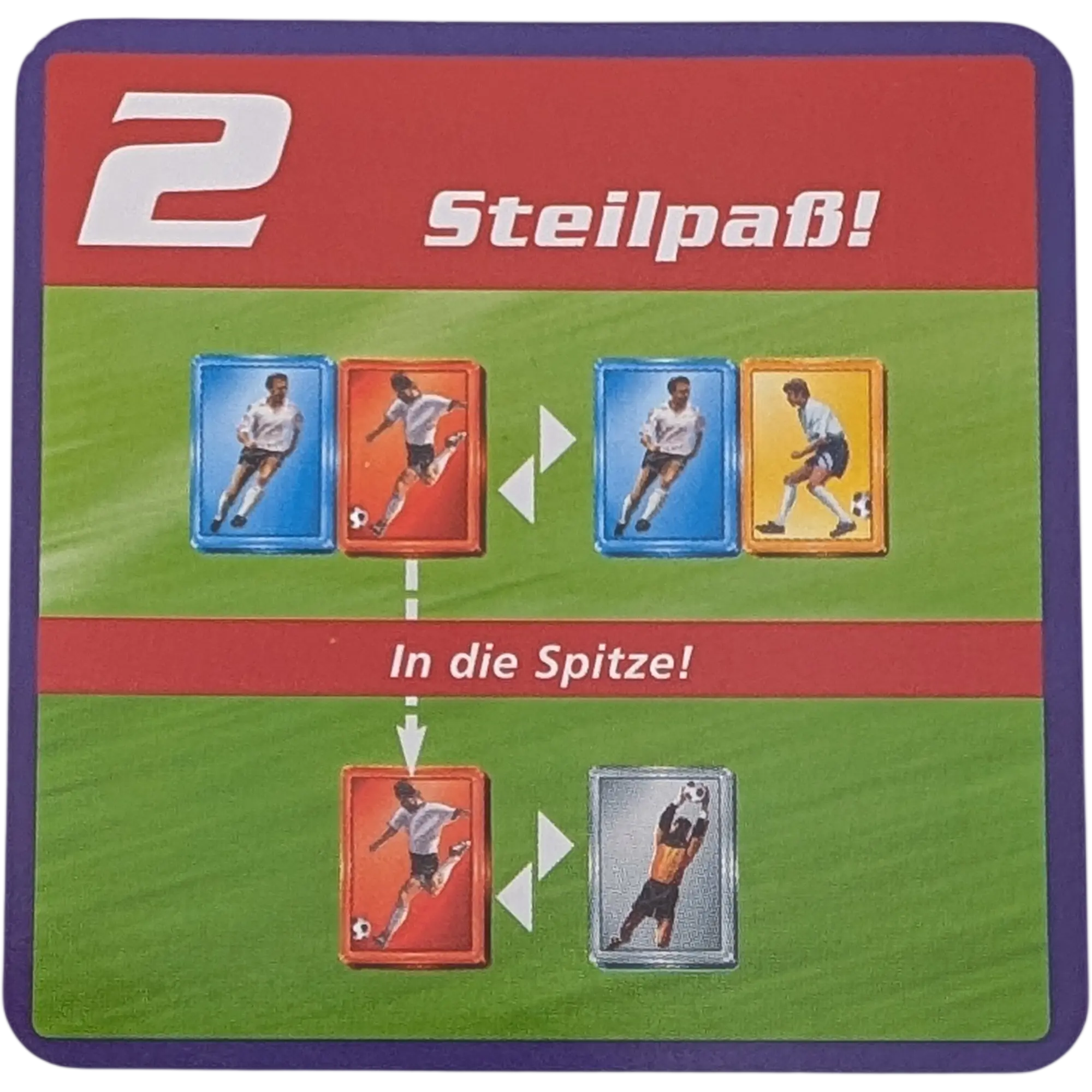 Kosmos Finale Ersatzteile Team Blau Taktikkarte Kampfstärke 2 Steilpaß! In die Spitze!