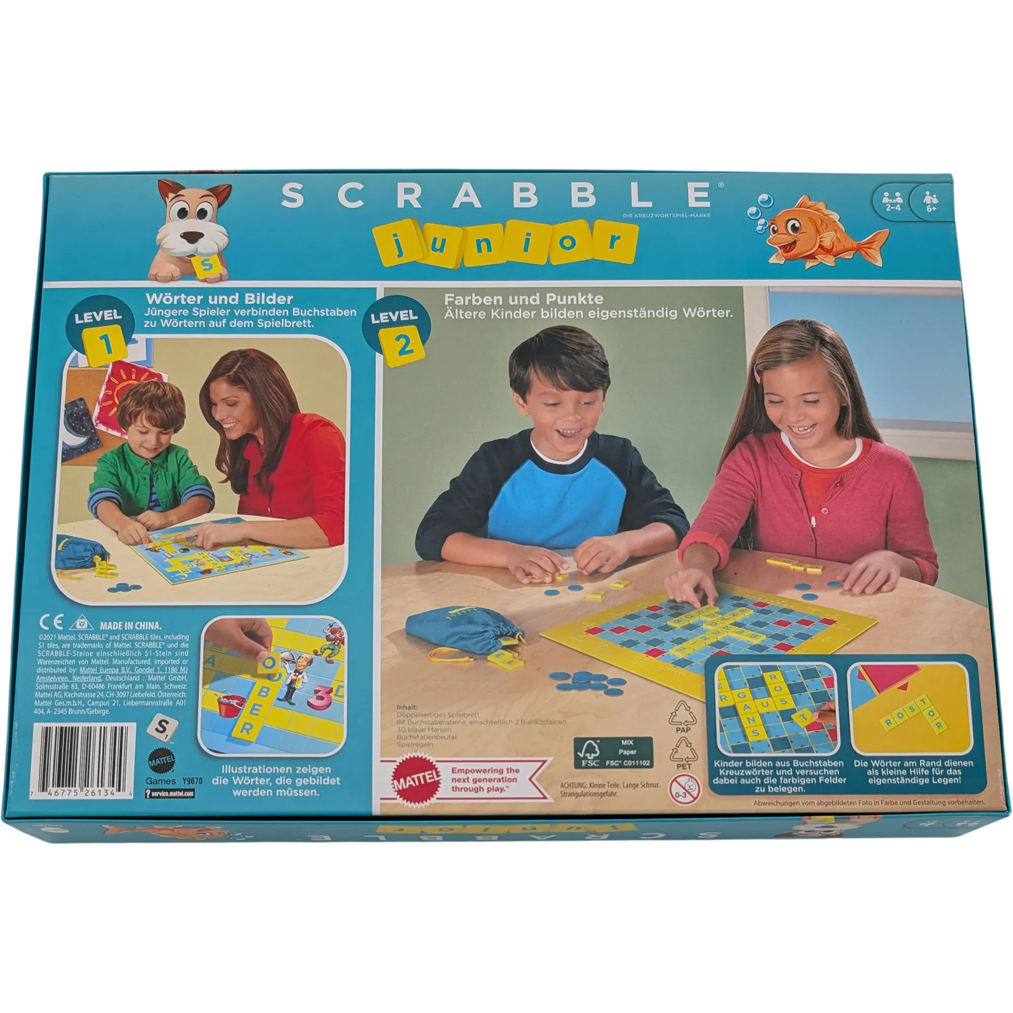 Mattel Junior Scrabble Die Kreuzwortspielmarke
