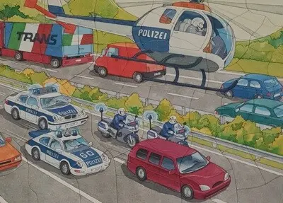 Innovakids Rahmenpuzzle Polizei 45 Teile