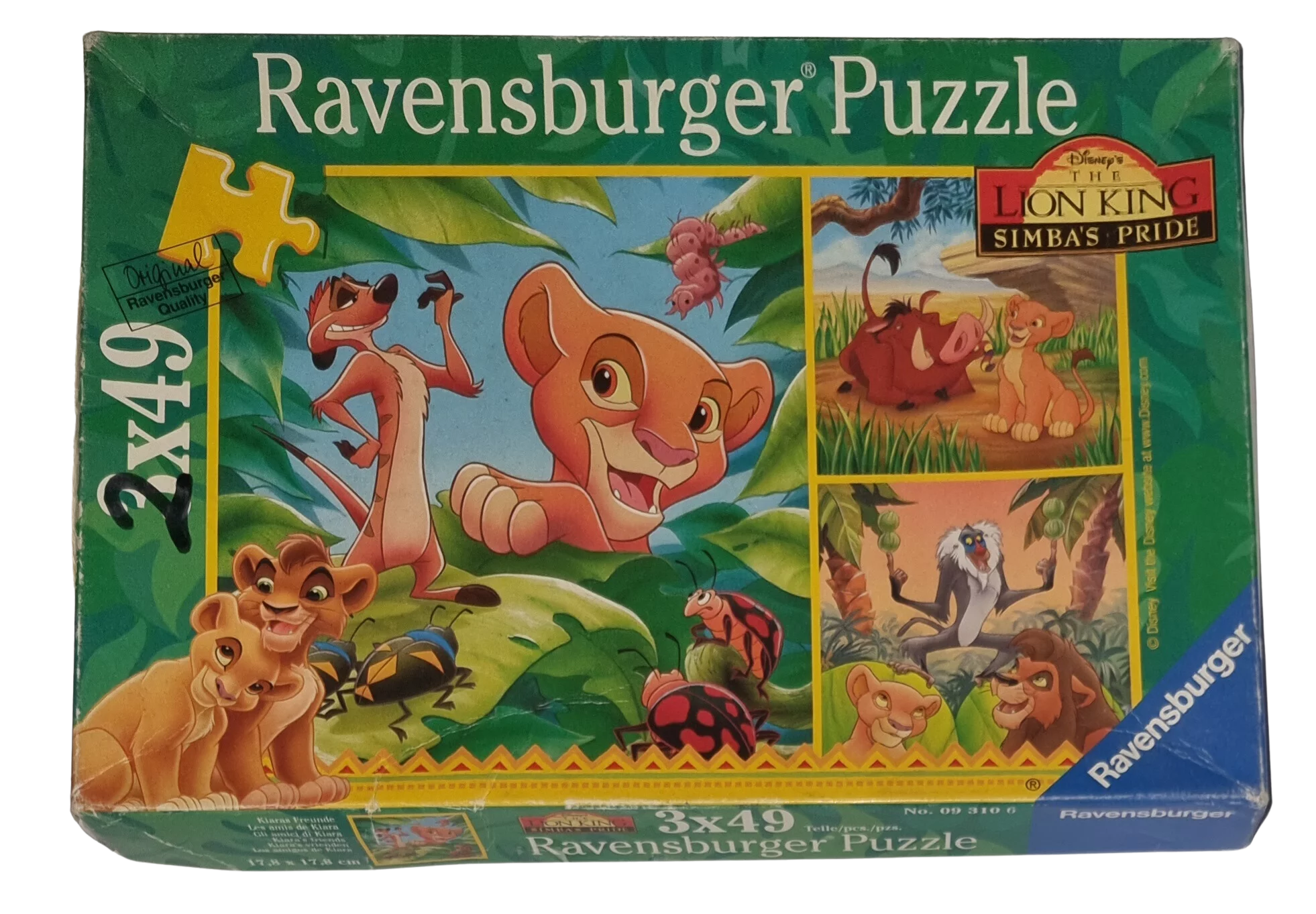 Ravensburger Puzzle 3 x 49 Teile Lion the king Kiaras Freunde 093106