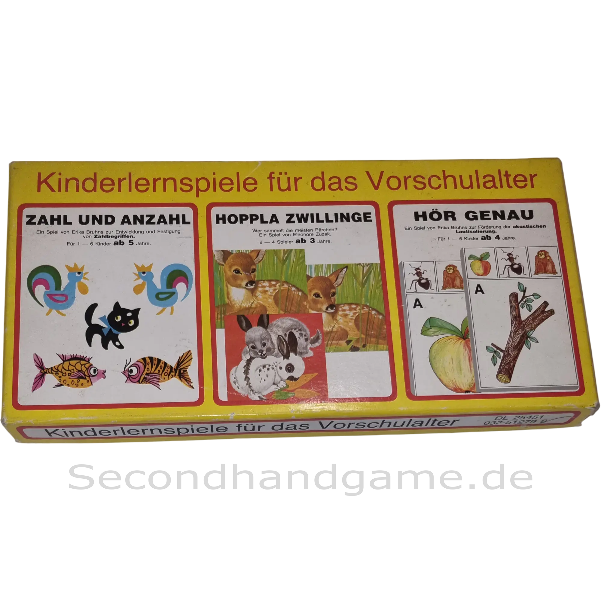 Kinderlernspiele für das Vorschulalter Hör genau, Hoppla Zwillinge, Zahl und Anzahl