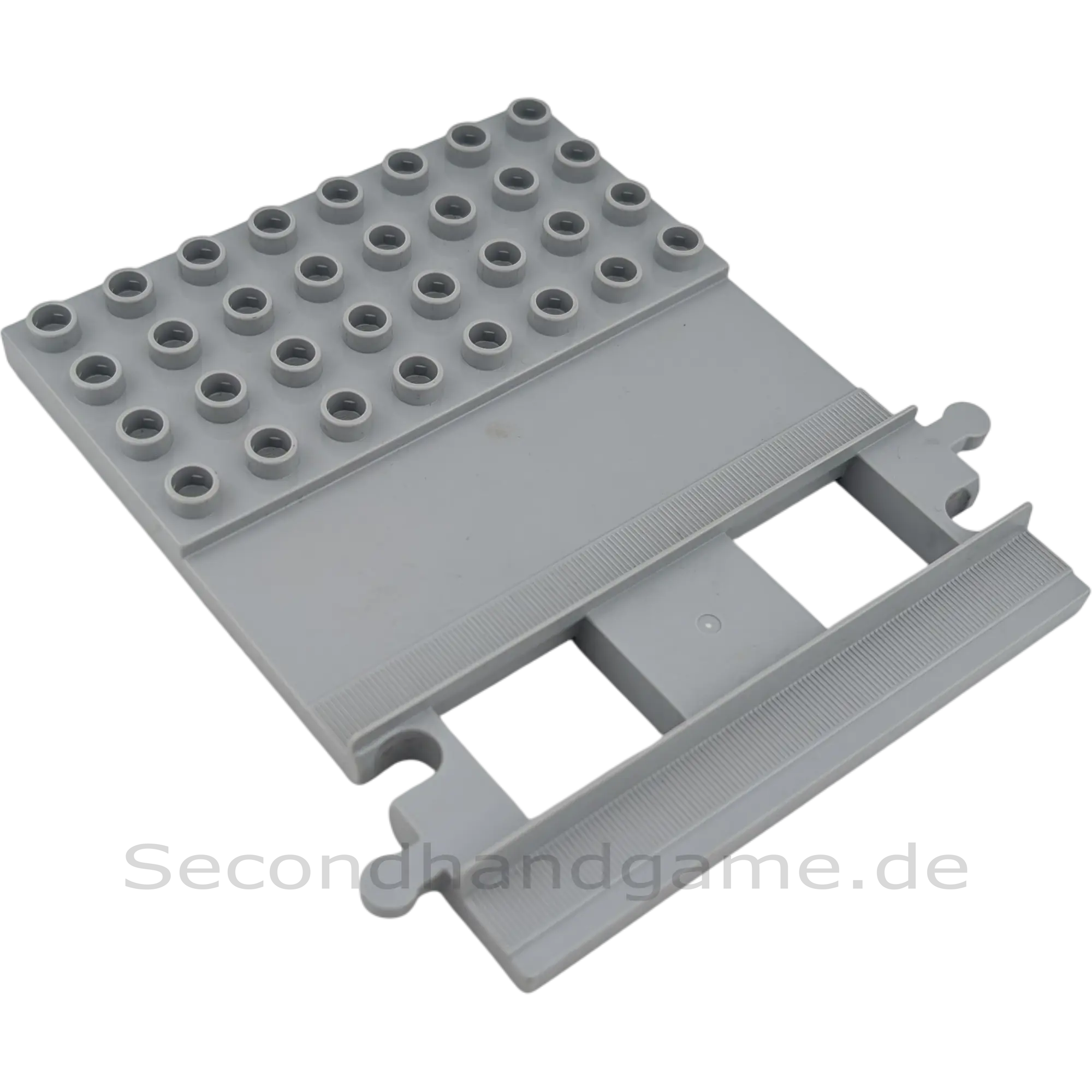 Lego Duplo 5310 Schiene Bahnübergang Hellgrau