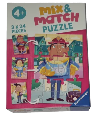 Ravensburger Mix & Match Puzzle 3 x 24 Teile 051366 Meine liebsten Berufe